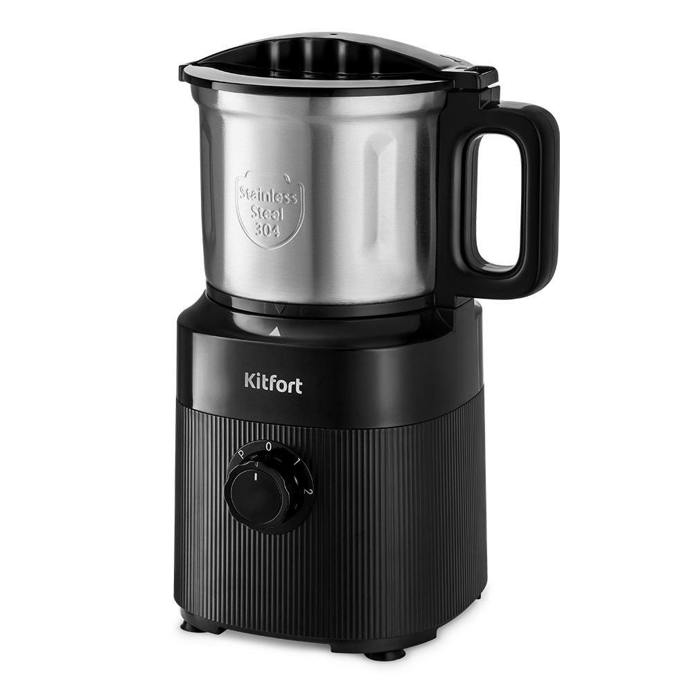 Изображение товара Кофемолка Kitfort кт-776 500 Вт черный для кофе специй и орехов