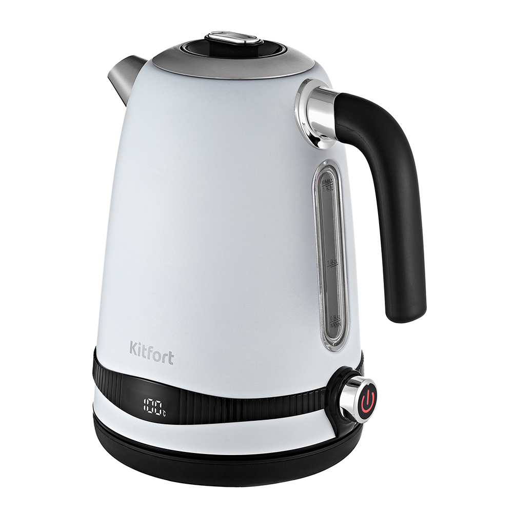 Изображение товара Чайник Kitfort Кт-6121-2 1.7 л металл цвет белый