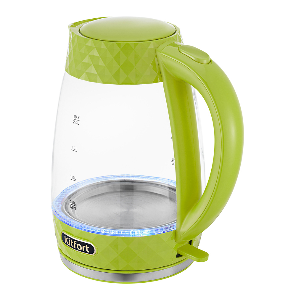 Изображение товара Чайник Kitfort Кт-6123-2 2 л стекло цвет салатовый