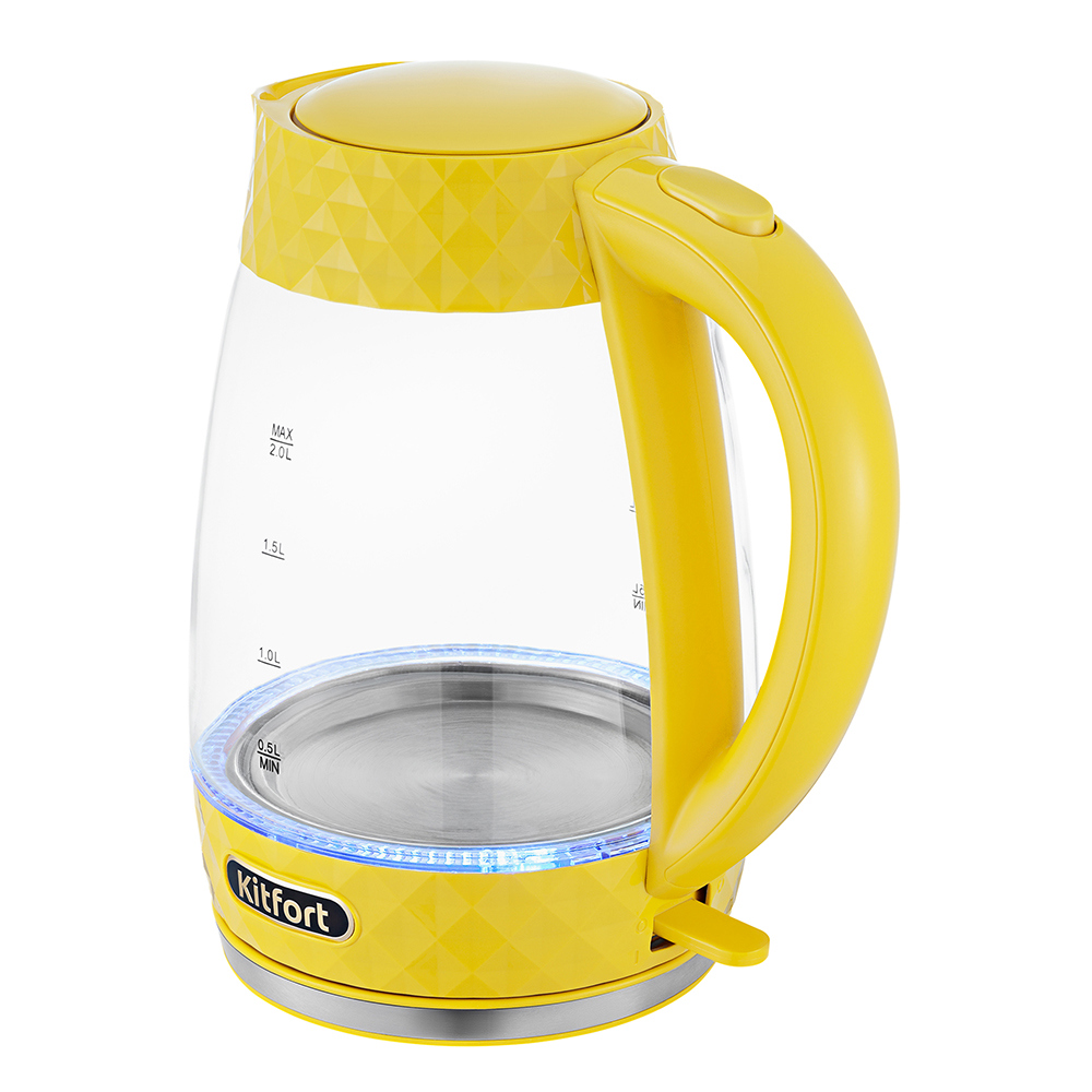 Изображение товара Чайник Kitfort Кт-6123-5 2 л пластик цвет желтый