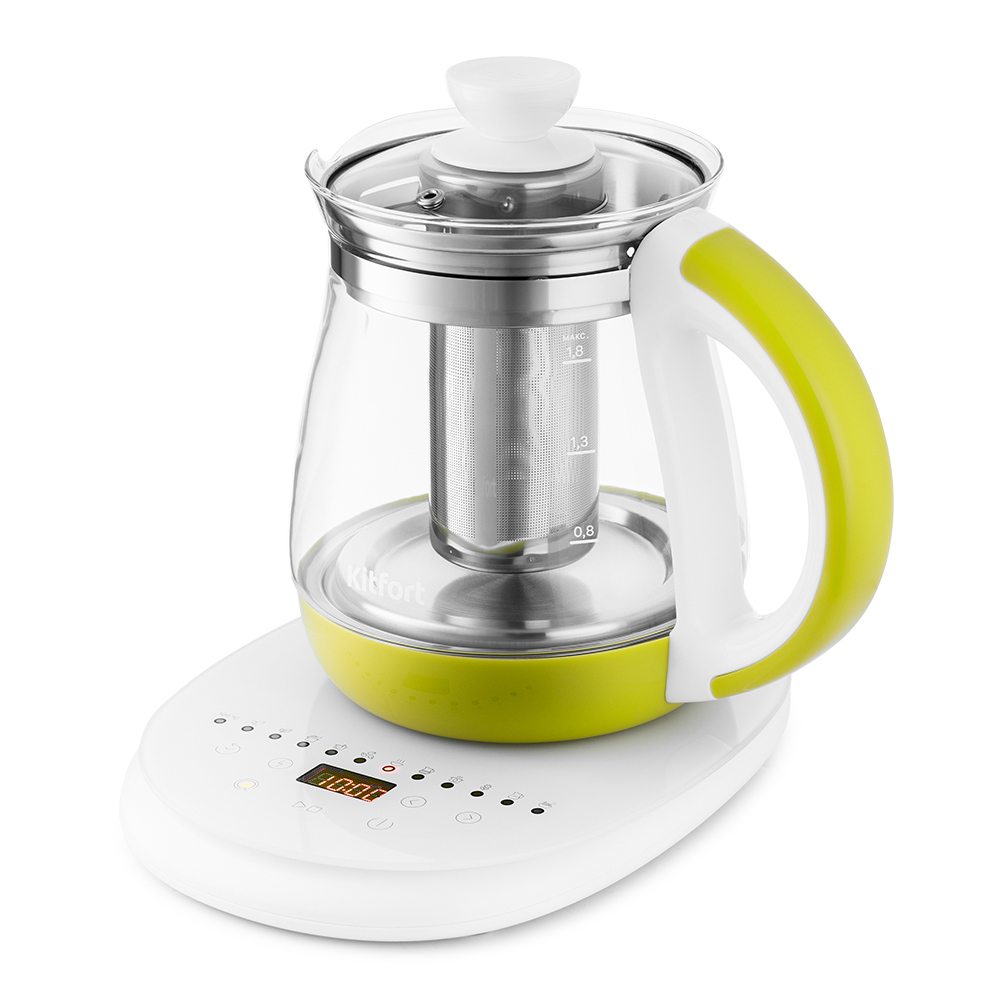 Изображение товара Чайник Kitfort Кт-6130-2 1.8 л пластик цвет салатовый