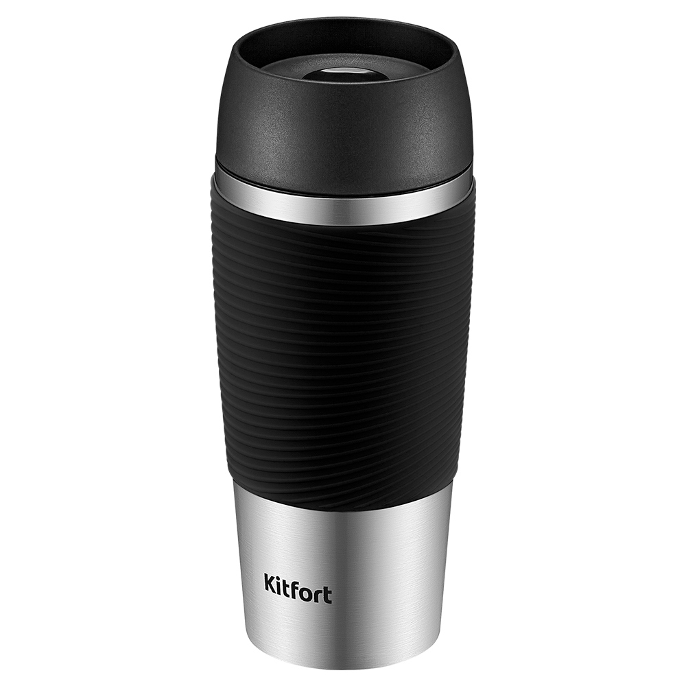 Изображение товара Термокружка 0.4 л Kitfort КТ-1224-1 колба из нержавеющей стали цвет черный