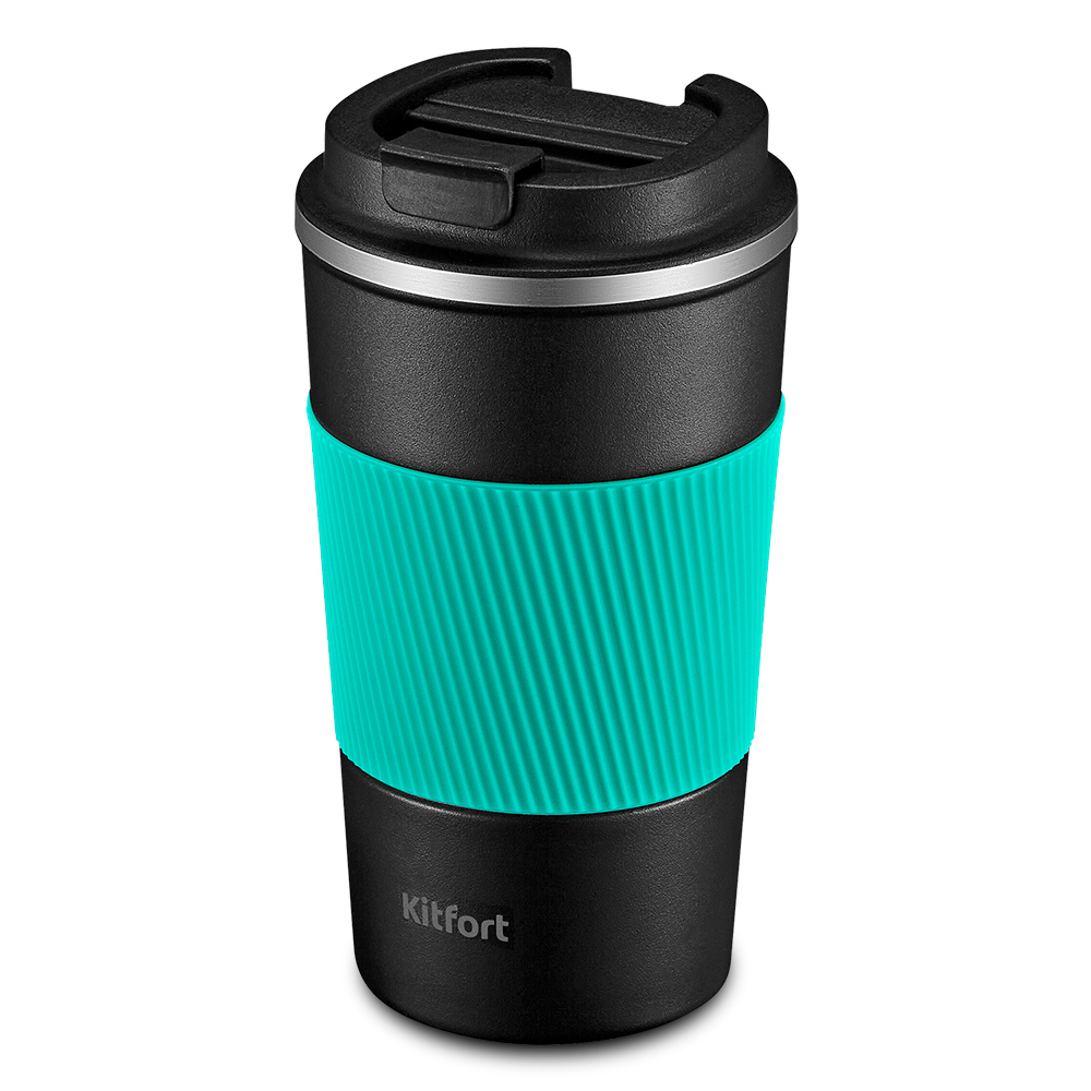 Изображение товара Термокружка KITFORT КТ-1227 0.5 л нержавеющая сталь стильная и герметичная