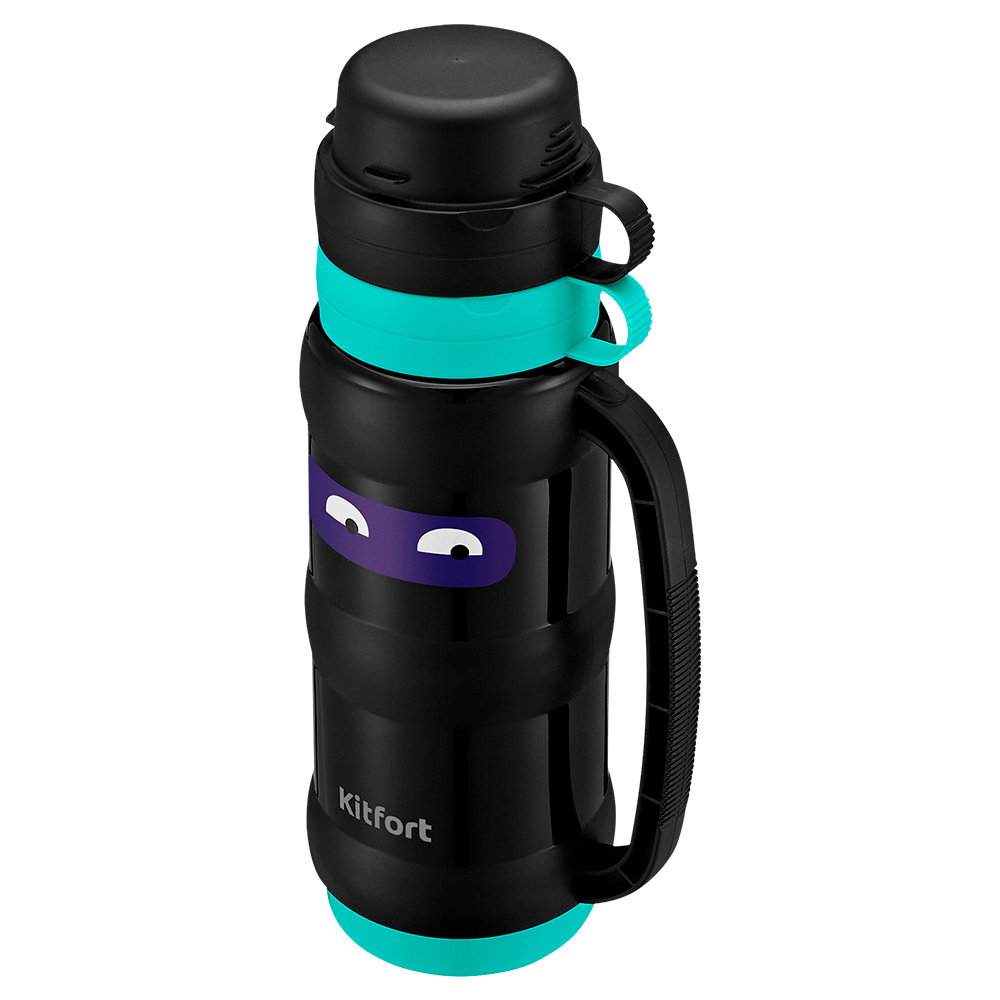 Изображение товара Термос Kitfort КТ-1234 1 литр нержавеющая сталь для горячих и холодных напитков