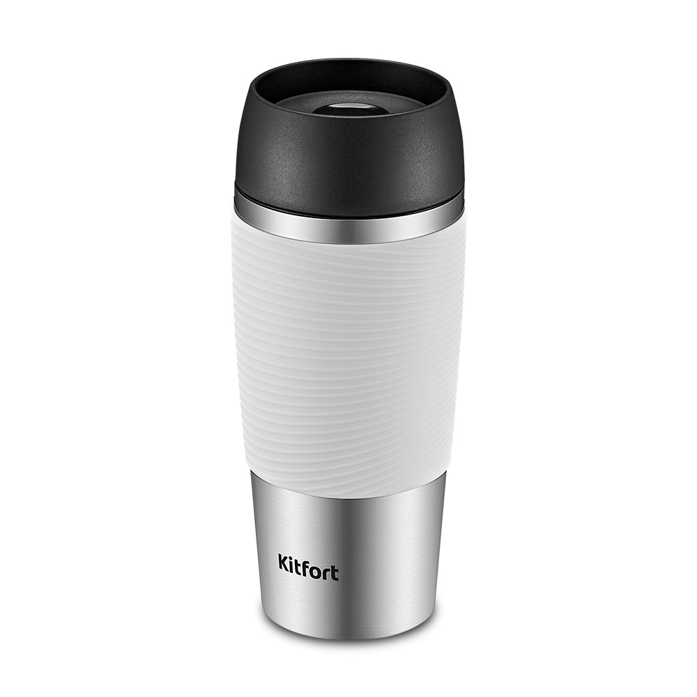 Изображение товара Термокружка KITFORT КТ-1224 из нержавеющей стали 400 мл с клапаном и защитой от протеканий
