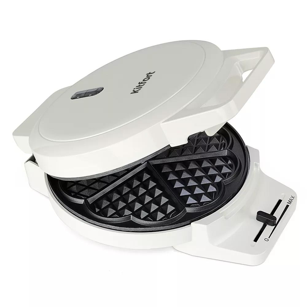 Изображение товара Электрическая вафельница KITFORT КТ-1624 белый для венских вафель