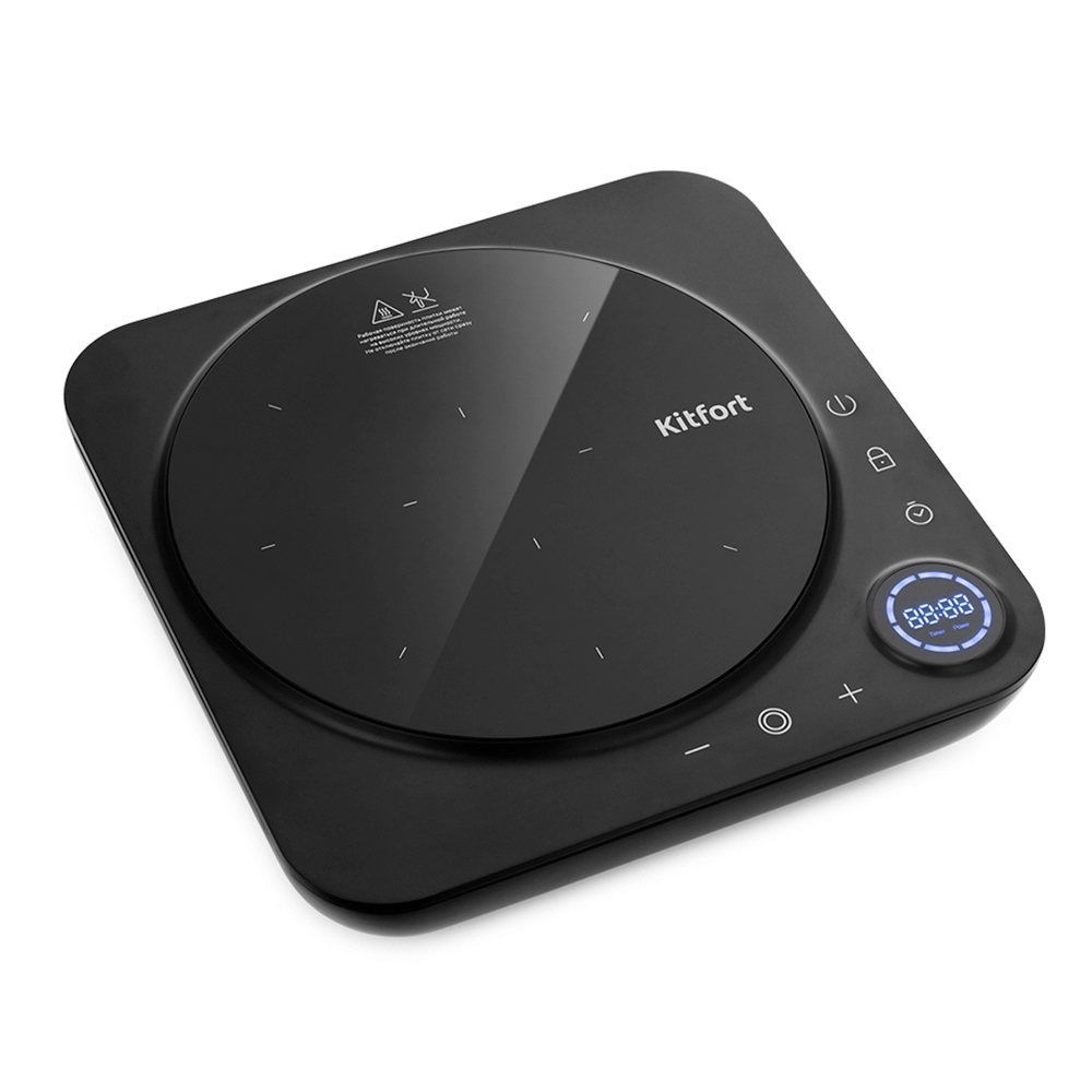 Изображение товара Индукционная настольная плита Kitfort КТ-138 30 см 1 конфорка цвет черный