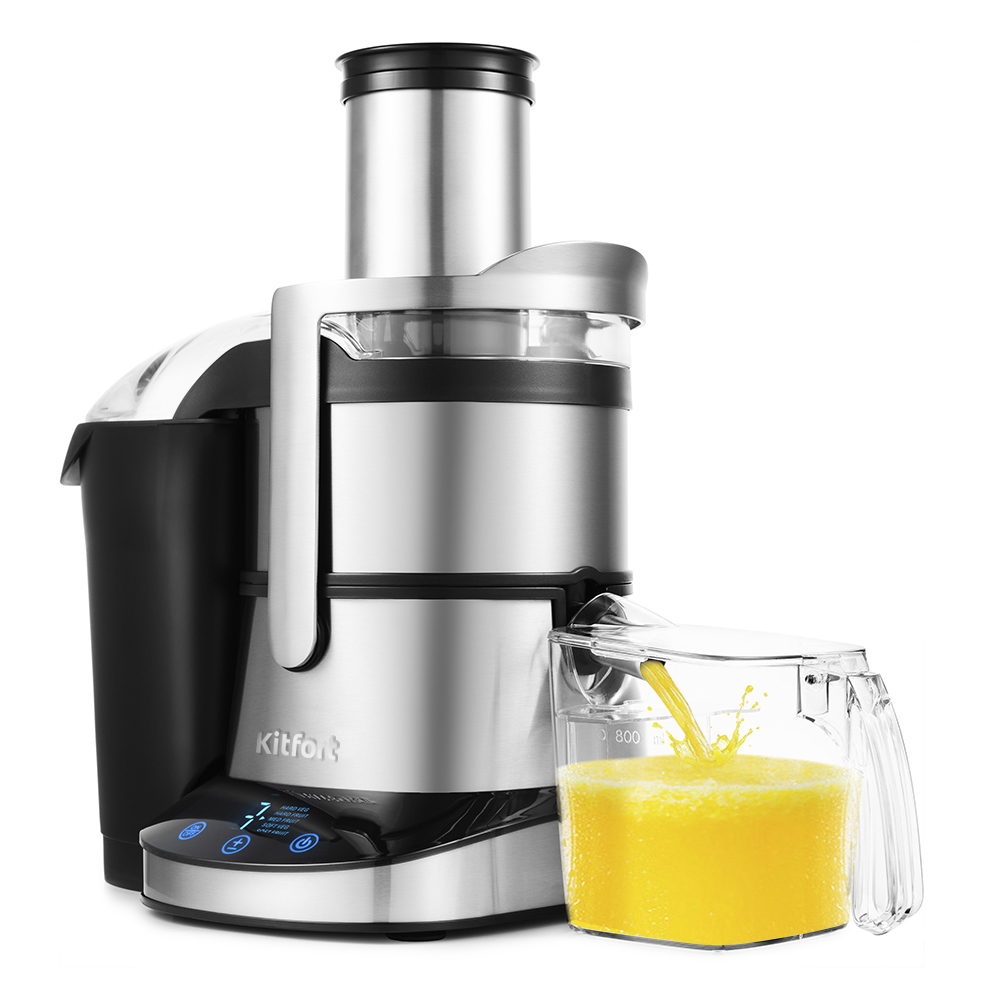Изображение товара Электрическая соковыжималка Kitfort Кт-1112 1000 Вт сталь