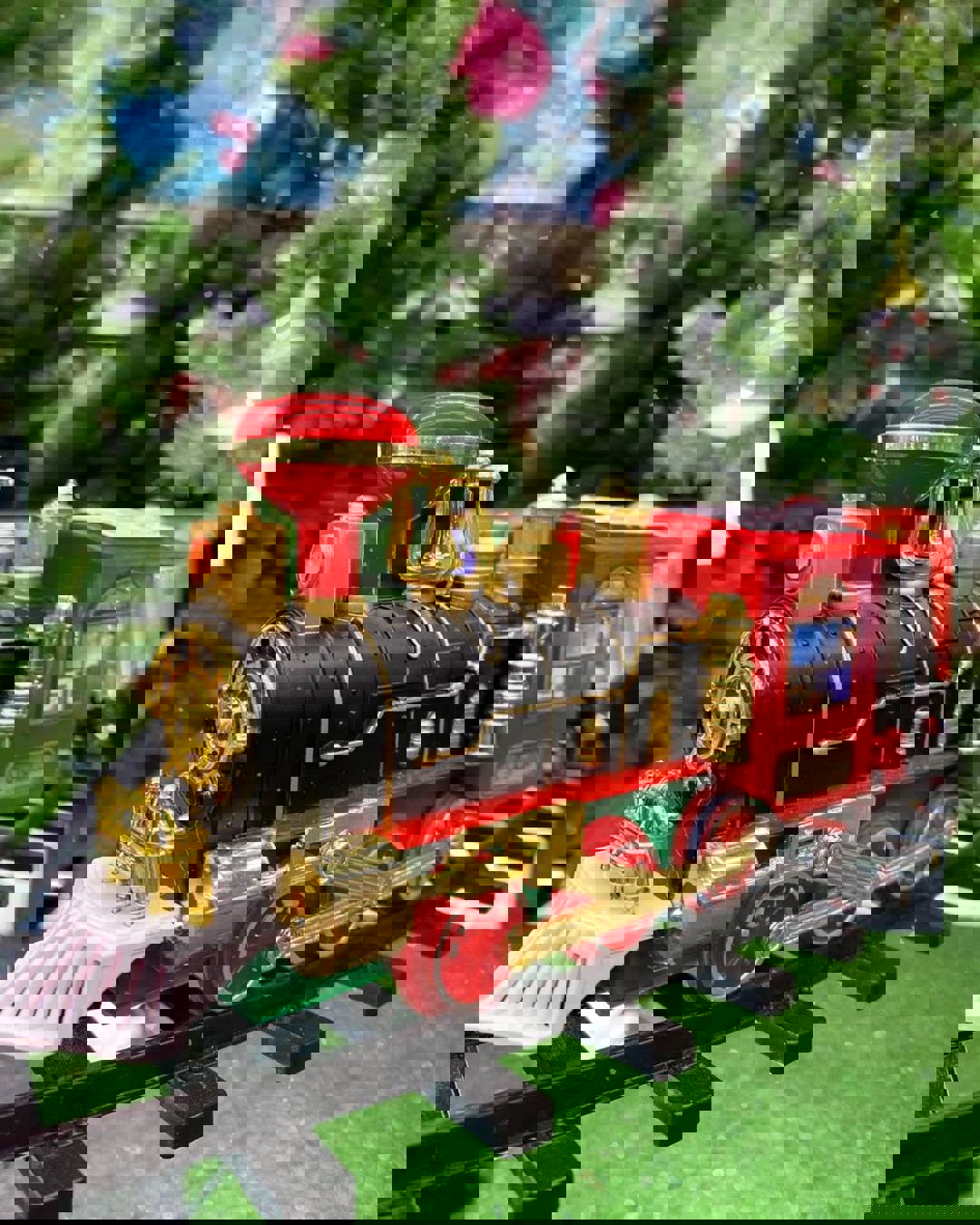 Изображение товара Ёлочное украшение Поезд яркая новогодняя елочная игрушка с подсветкой