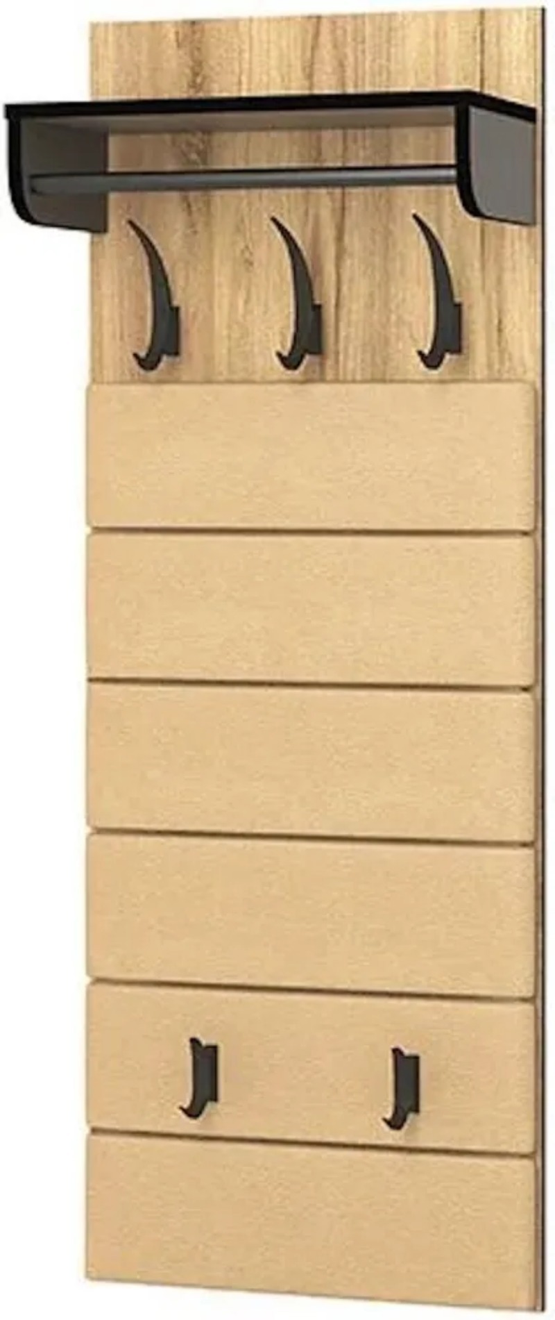 Изображение товара Прихожая Ольга - Лофт ИВАРУ 51x135x31 см с мягким элементом и перекладиной