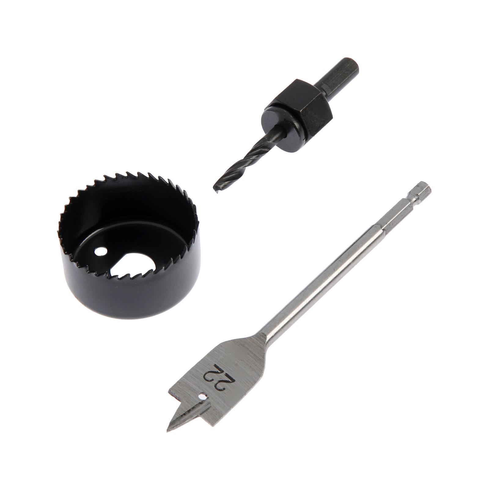 Изображение товара Набор для врезки замков Тундра 2603042 54 мм комплект сверл для дерева