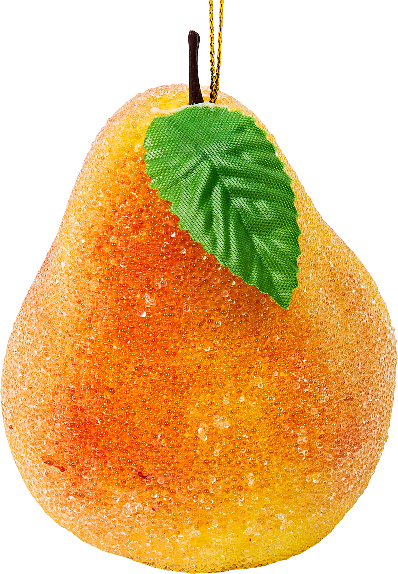 Изображение товара Подвесное украшение Груша заснеженная 10 см для елки