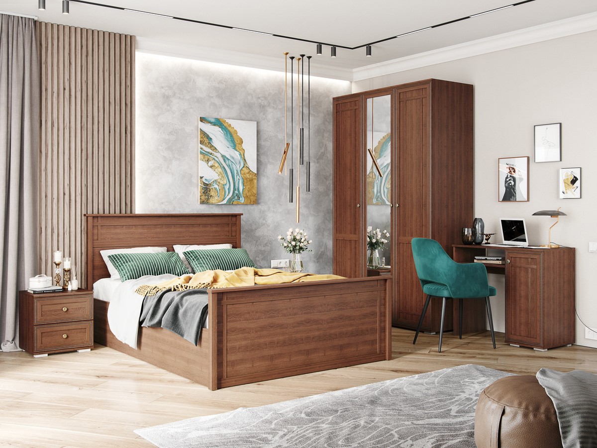 Изображение товара Шкаф Domani Ричард 35.5x54.9x221.2 см ЛДСП цвет орех