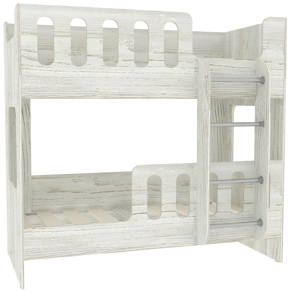 Изображение товара Двухъярусная кровать Кариви Сказочный Домик 164x154 см для детей из ЛДСП