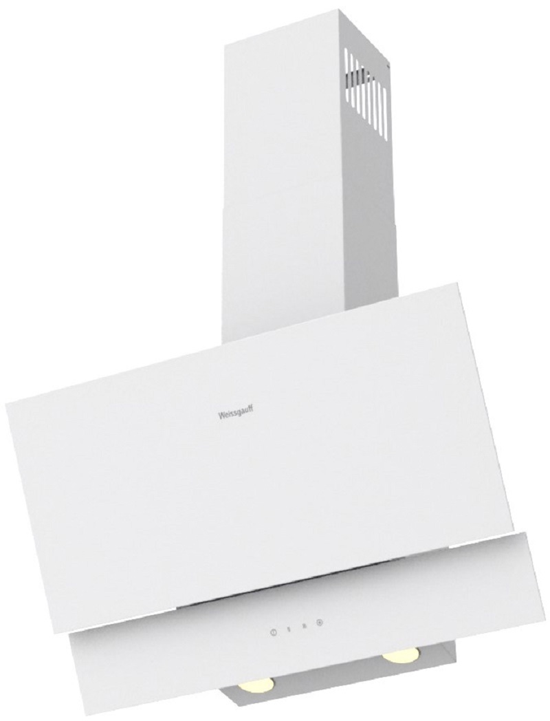 Изображение товара Наклонная вытяжка Weissgauff WGH 635 TOUCH DOUBLE белое стекло периметральное всасывание