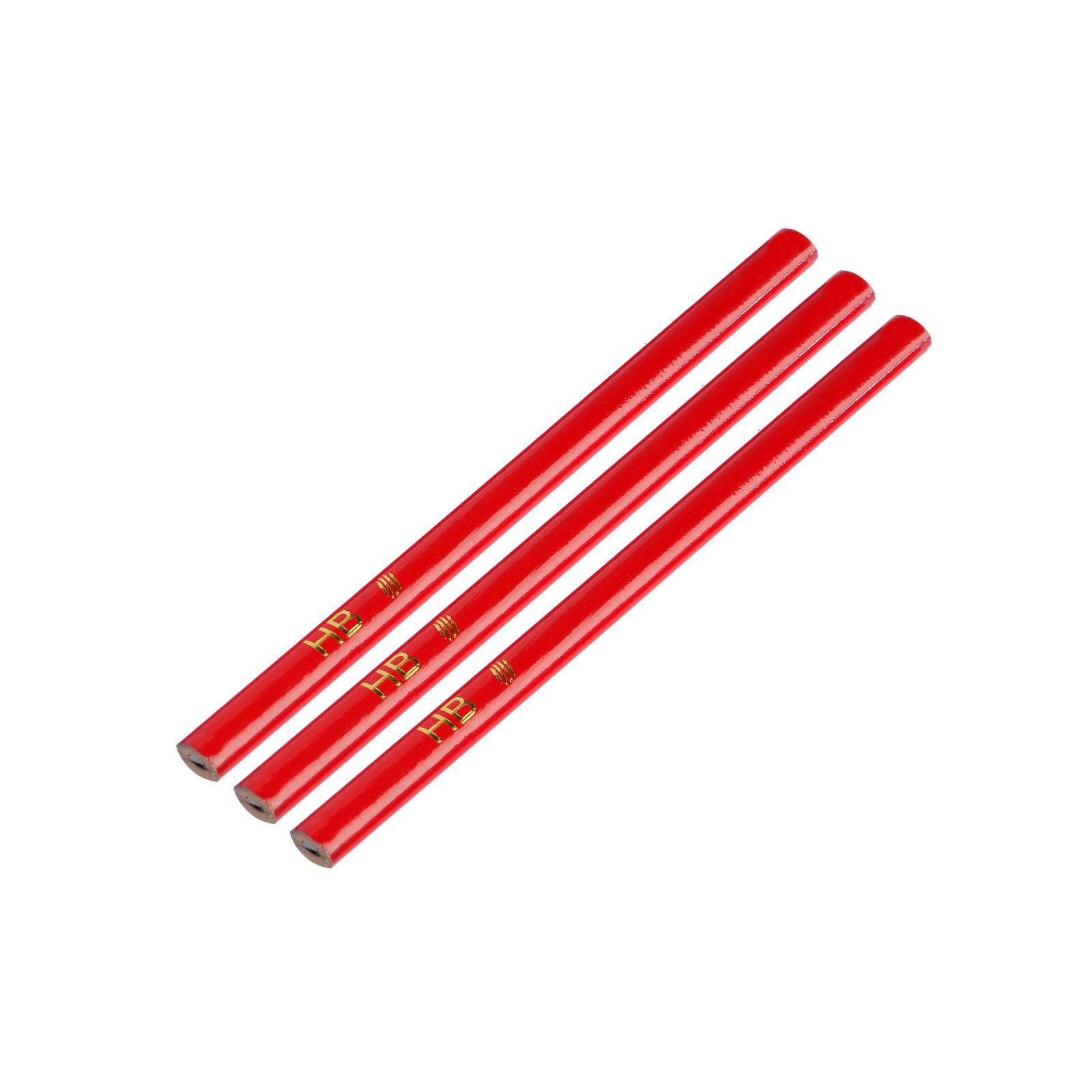 Изображение товара Карандаши строительные Тундра 180 мм 3 шт надежный разметочный инструмент