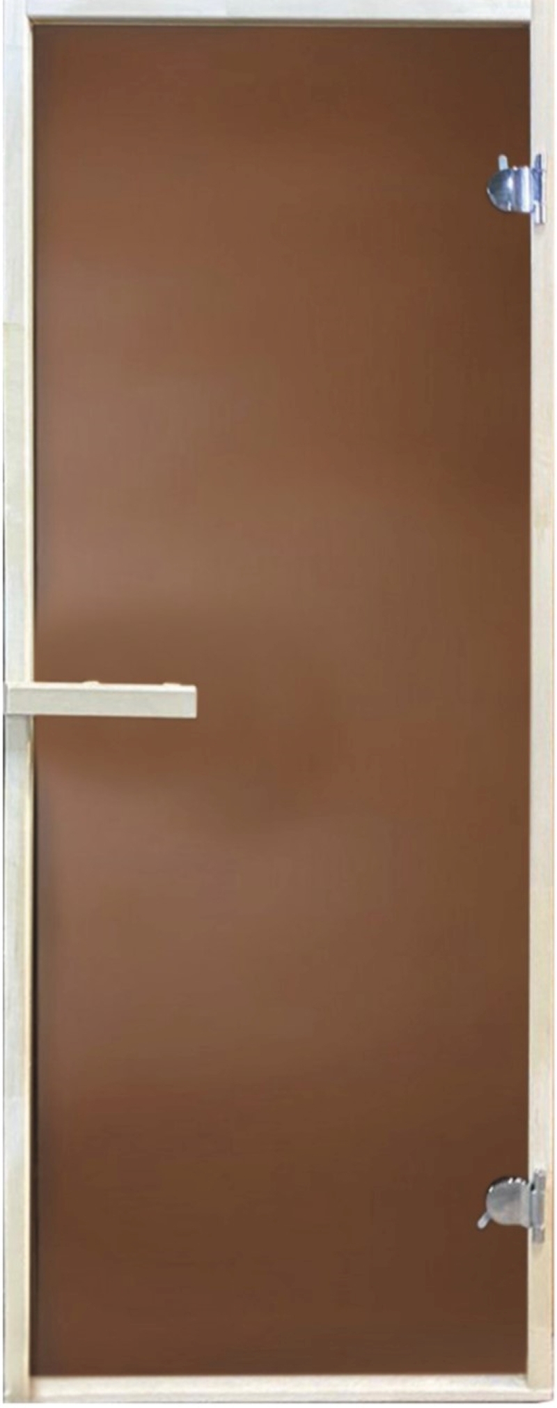 Изображение товара Дверь для сауны стеклянная с магнитным замком матовая 1890x690 мм двусторонняя