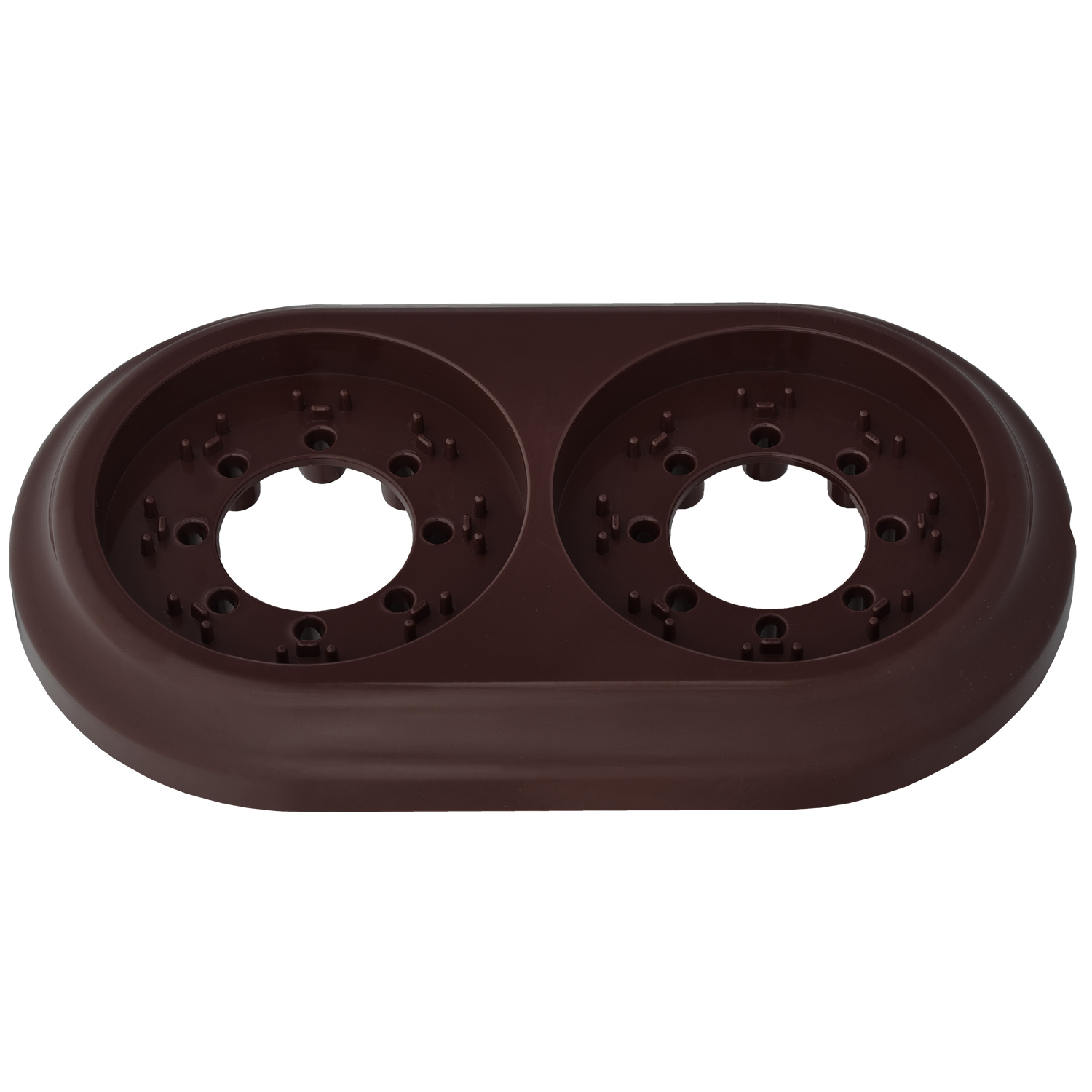 Изображение товара Рамка для розеток и выключателей Bylectrica Ретро 2 поста цвет шоколад