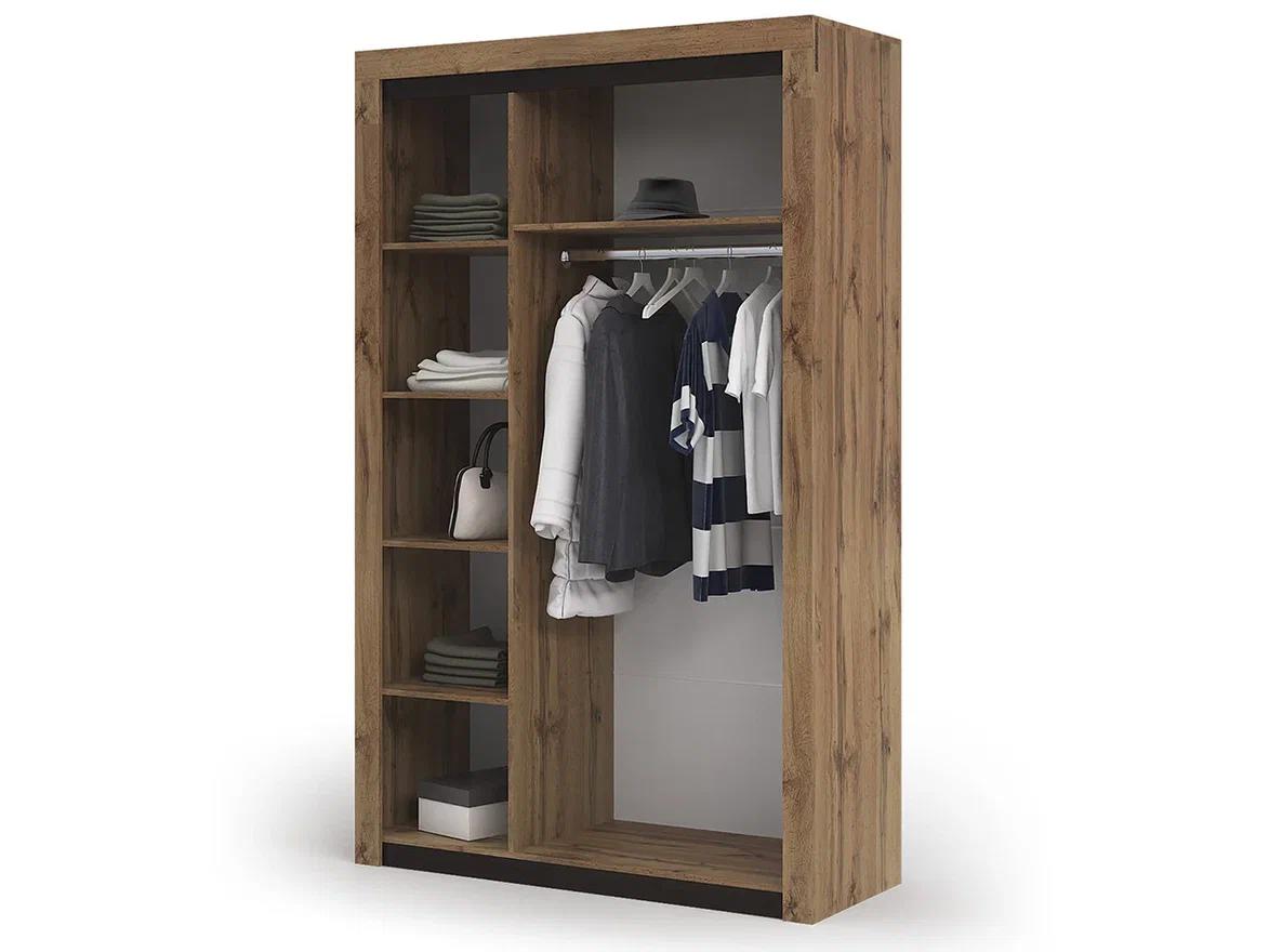 Изображение товара Шкаф Паола 137.6x220x53.2 см ЛДСП цвет дуб крафт золотой