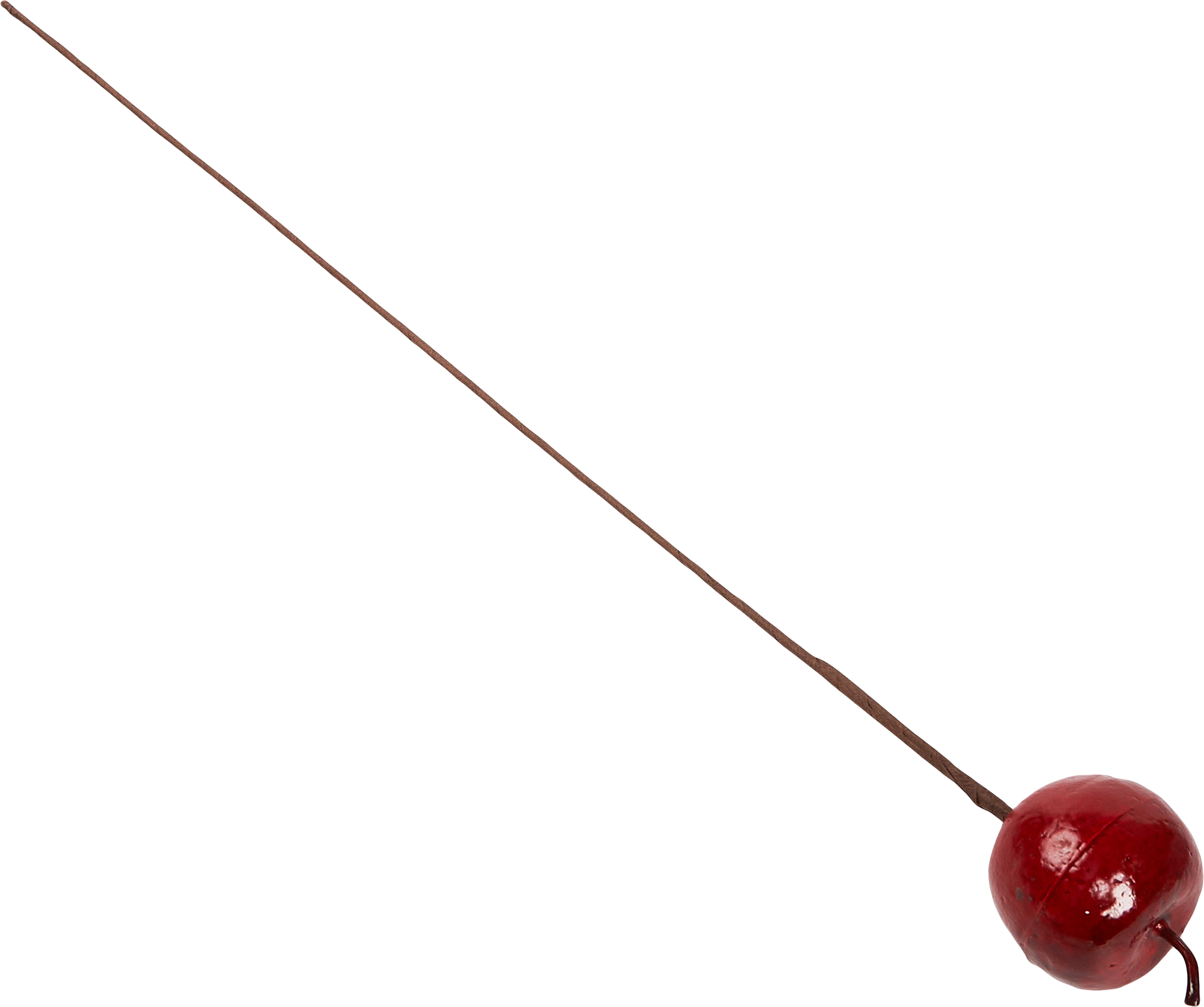 Изображение товара Штекер декоративный Яблоко пластик красный 10x60 см