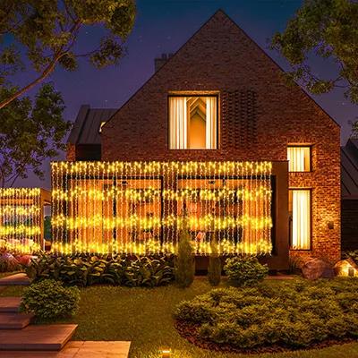 Изображение товара Электрогирлянда занавес баланс 2м 400 LED IP44 теплый белый 2 режима