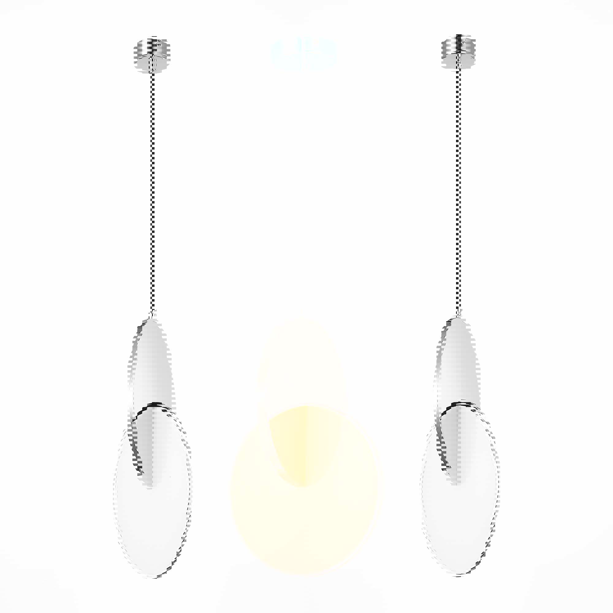 Изображение товара Подвесная светодиодная люстра ST LUCE Eclisse 5 м² хром белый 120 см