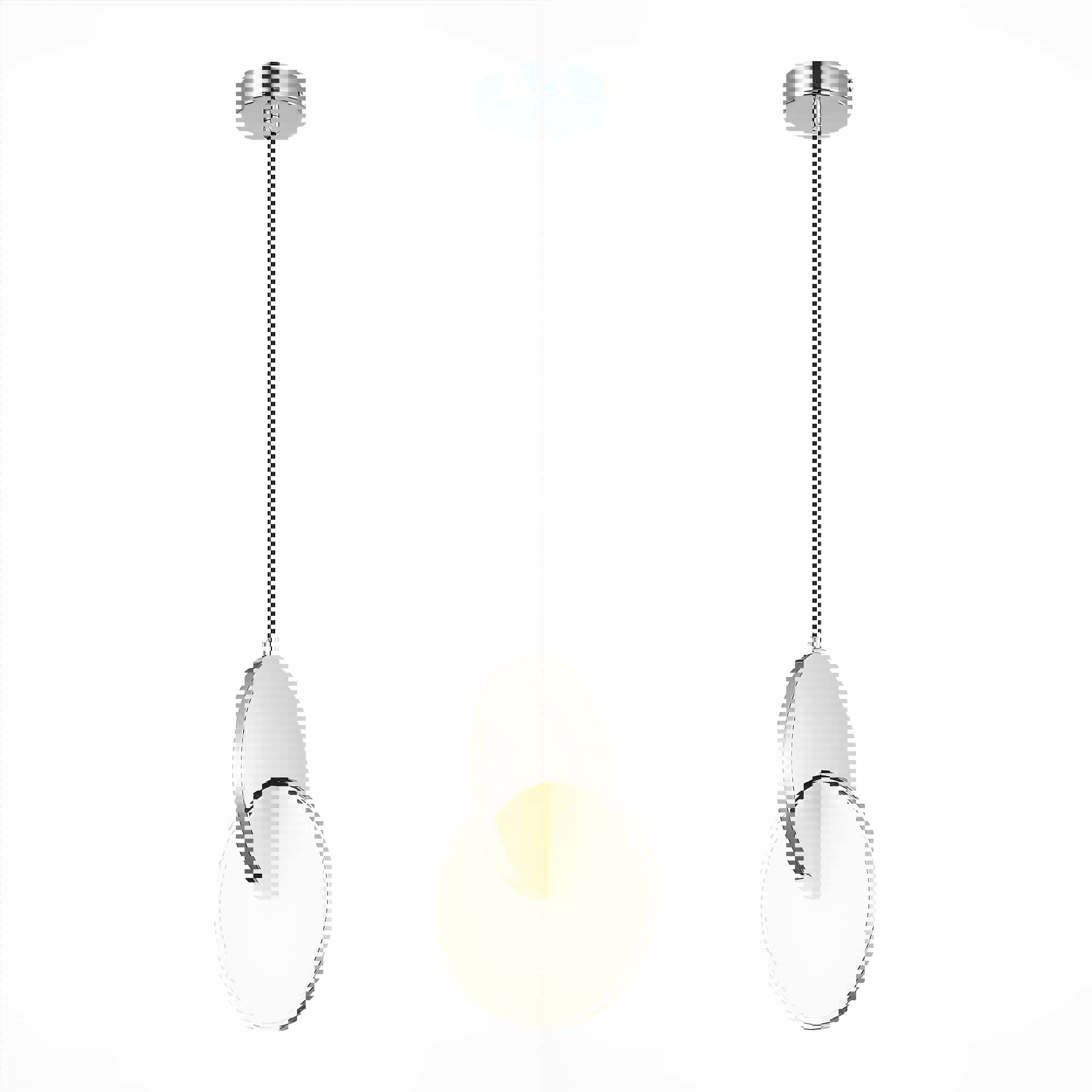 Изображение товара Люстра подвесная светодиодная ST LUCE Eclisse 4 м² хром 12W теплый белый свет