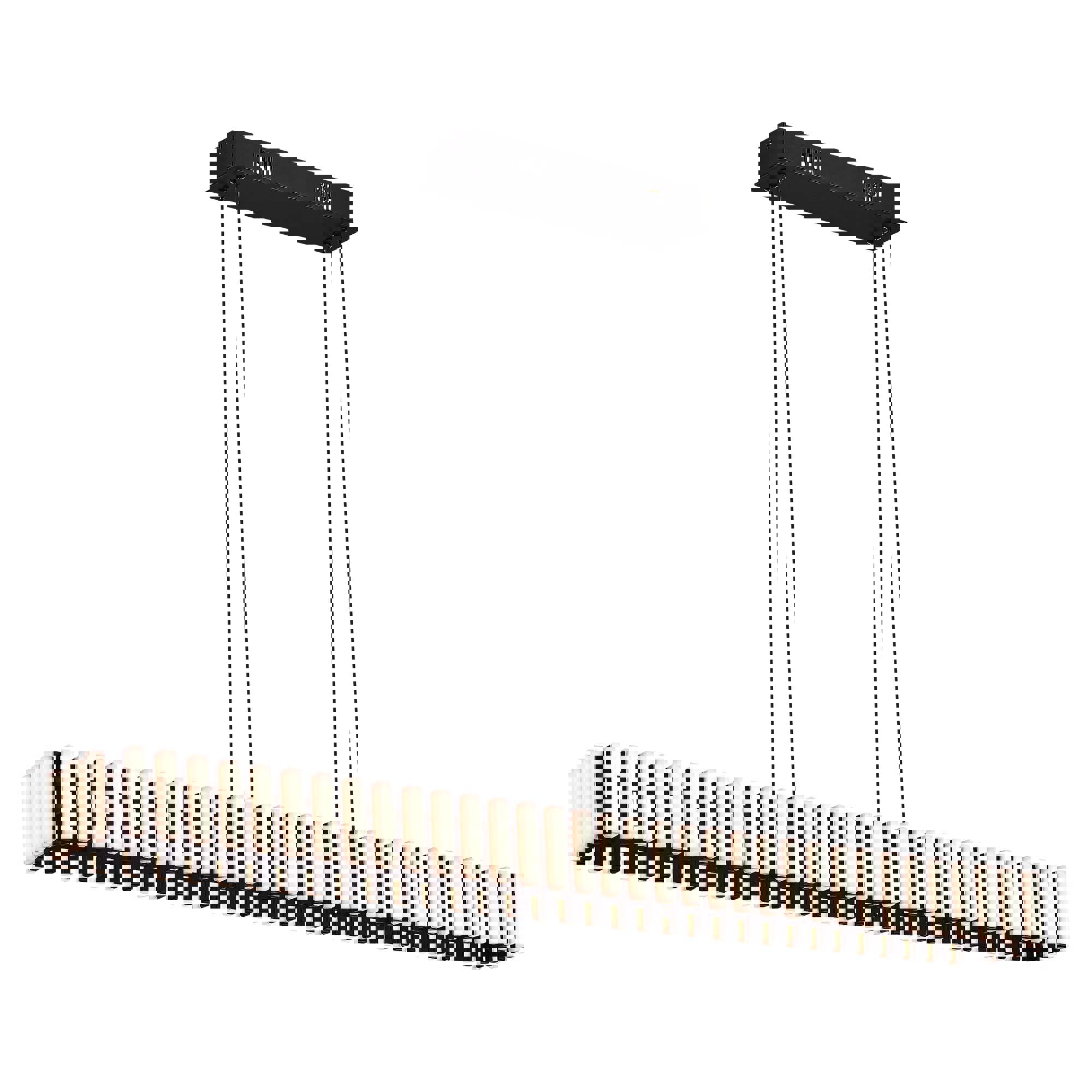 Изображение товара Люстра подвесная светодиодная ST LUCE SL6203.413.42 ESTENSE 15 м² теплый белый свет цвет черный