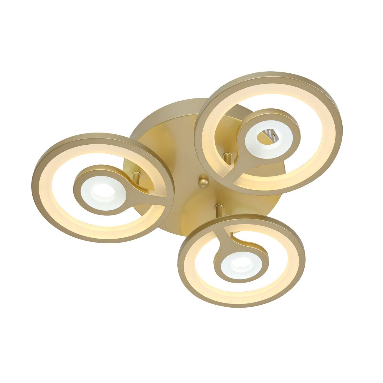 Изображение товара Люстра потолочная светодиодная STILFORT Andria 10 м² золото нейтральный белый свет