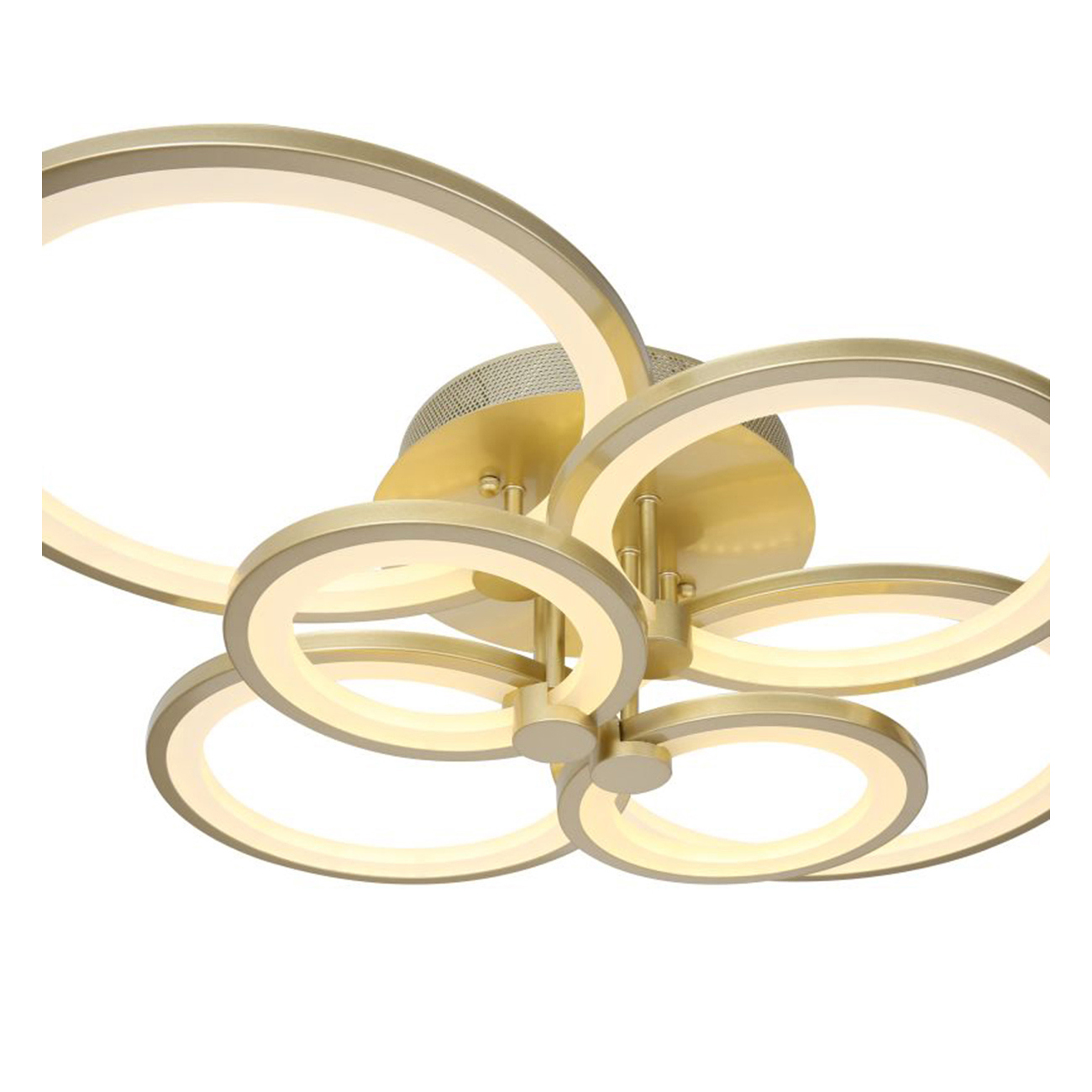 Изображение товара Люстра потолочная светодиодная STILFORT Oliver 15 м² золото нейтральный белый свет