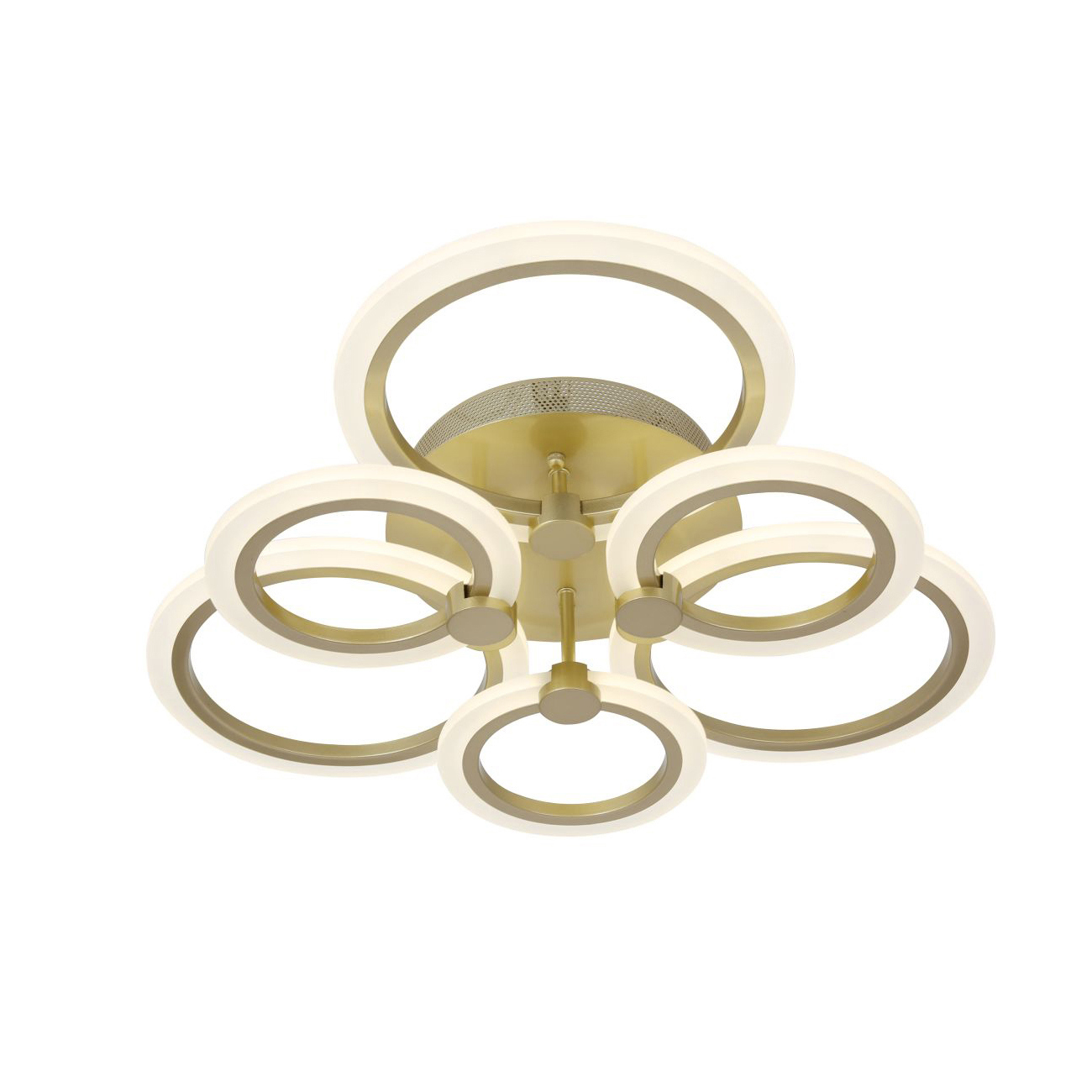 Изображение товара Люстра потолочная светодиодная STILFORT Verdi 18 м² золотой хай-тек пульт управление