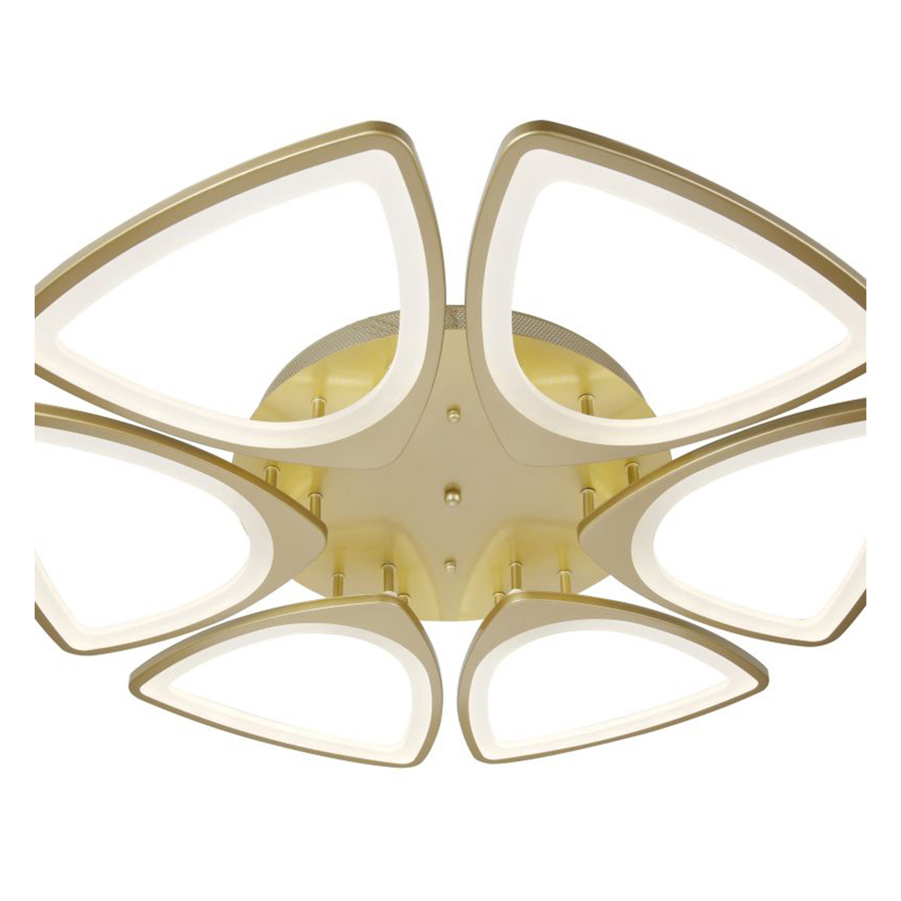 Изображение товара Люстра потолочная светодиодная STILFORT Blower 16 м² золотой дизайн белый свет