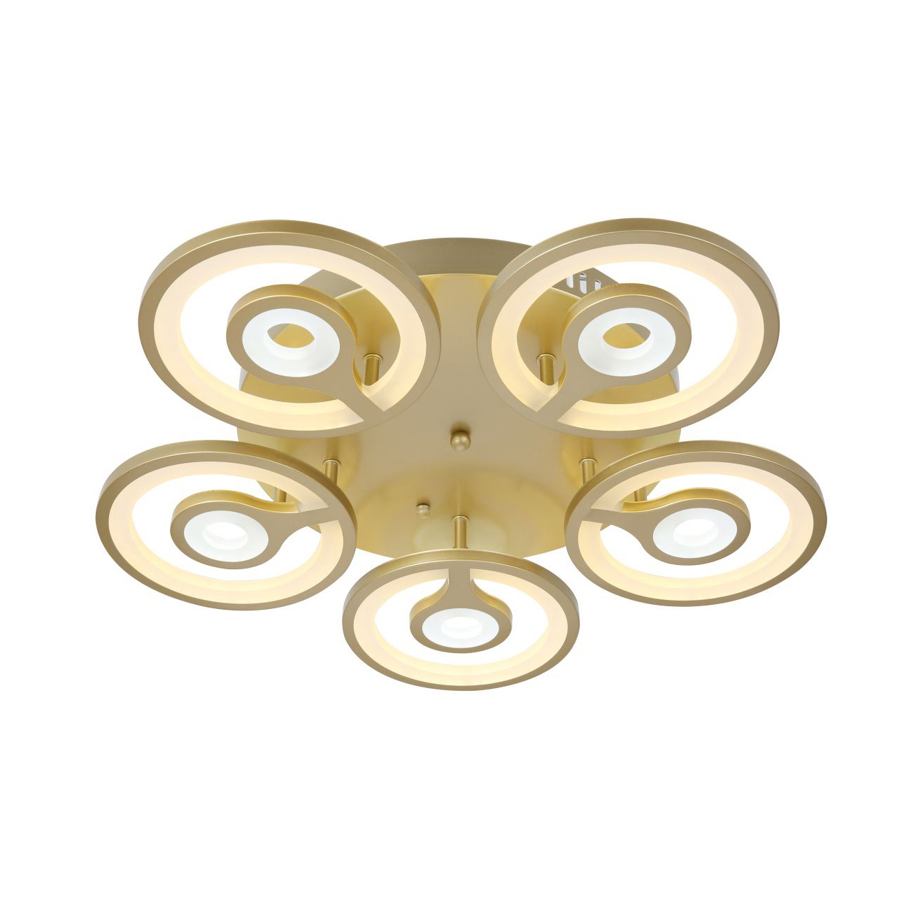 Изображение товара Люстра потолочная светодиодная STILFORT Andria 14 м² золото нейтральный белый свет