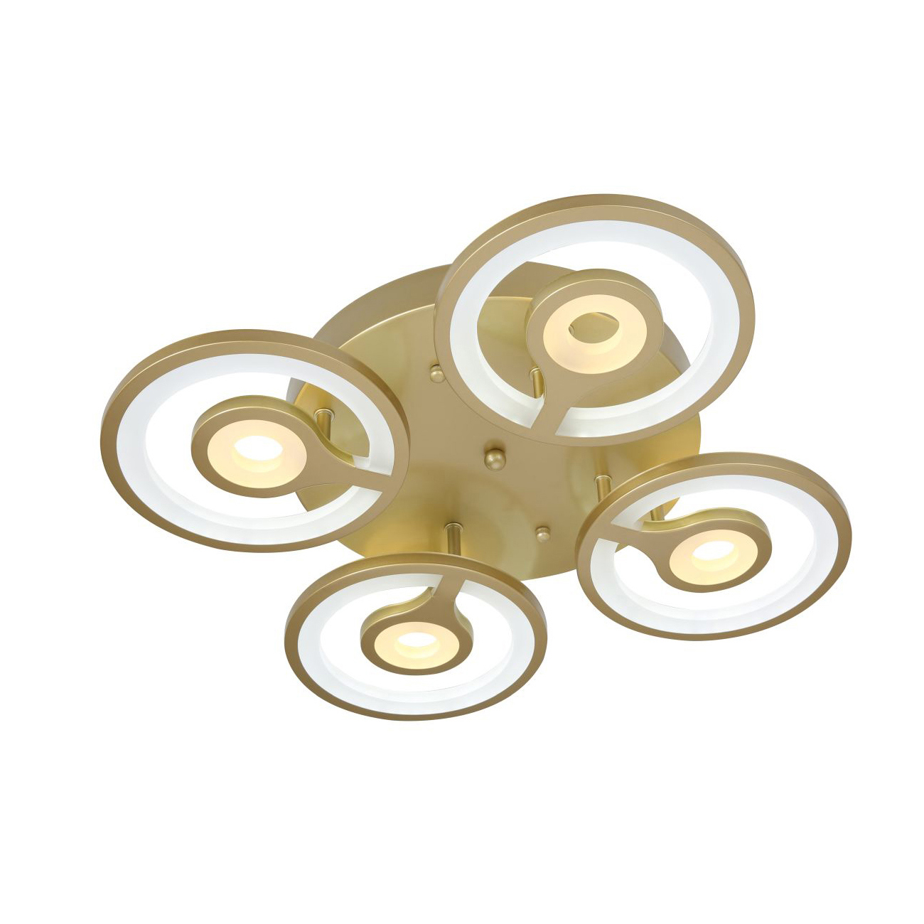 Изображение товара Люстра потолочная светодиодная STILFORT Andria 12 м² золото современный дизайн