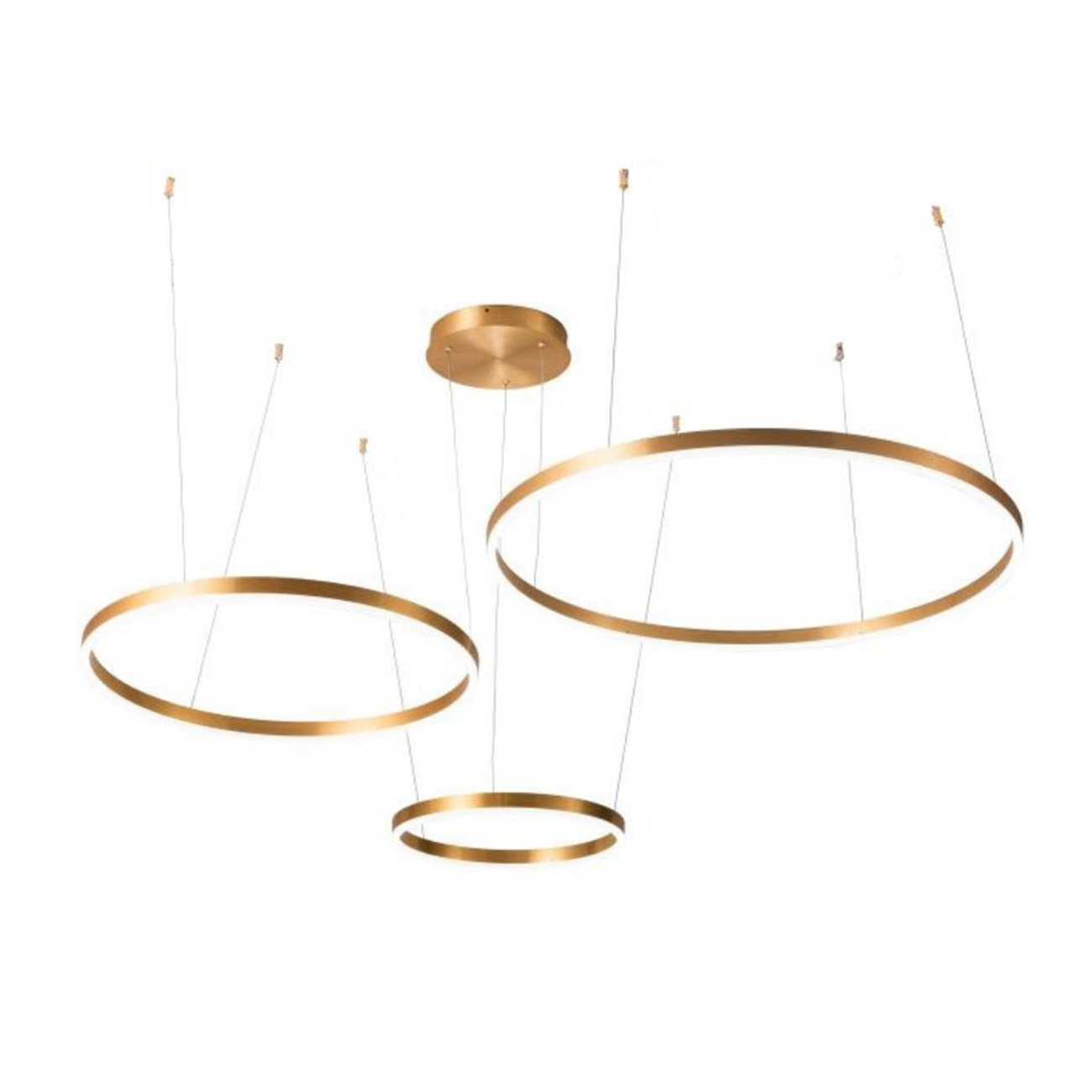 Изображение товара Люстра подвесная светодиодная STILFORT Planetary 4005/03/03P с золотым цветом