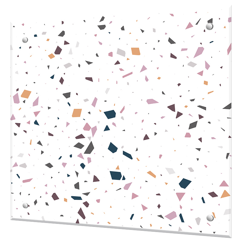 Изображение товара Защитный экран Borntoprint Терраццо 60x50x0.4 см закаленное стекло цвет прозрачный