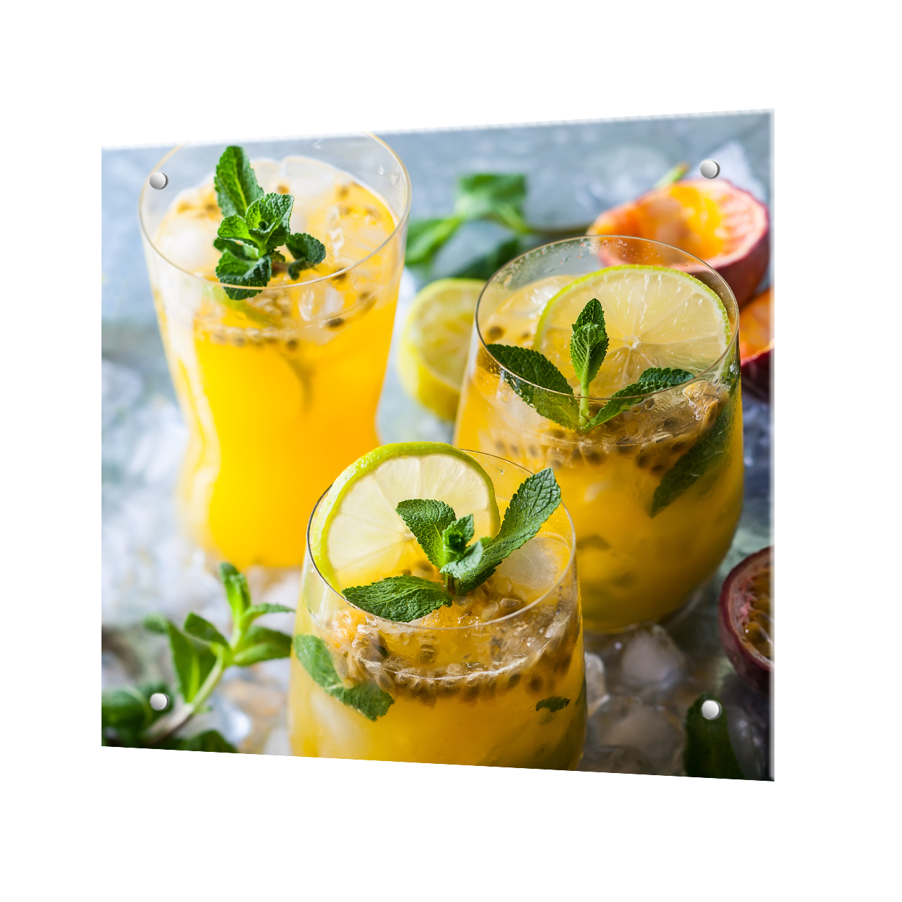 Изображение товара Защитный экран Borntoprint Коктейль 60x55x0.4 см закаленное стекло цвет прозрачный