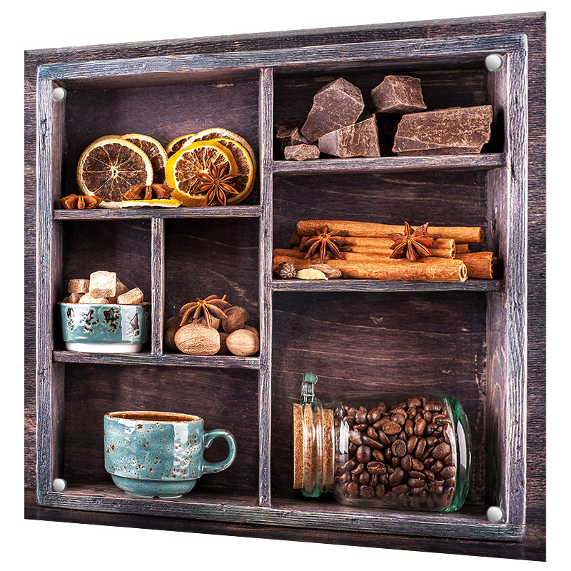 Изображение товара Защитный стеклянный фартук Borntoprint с фотопечатью 50x50 см для кухни