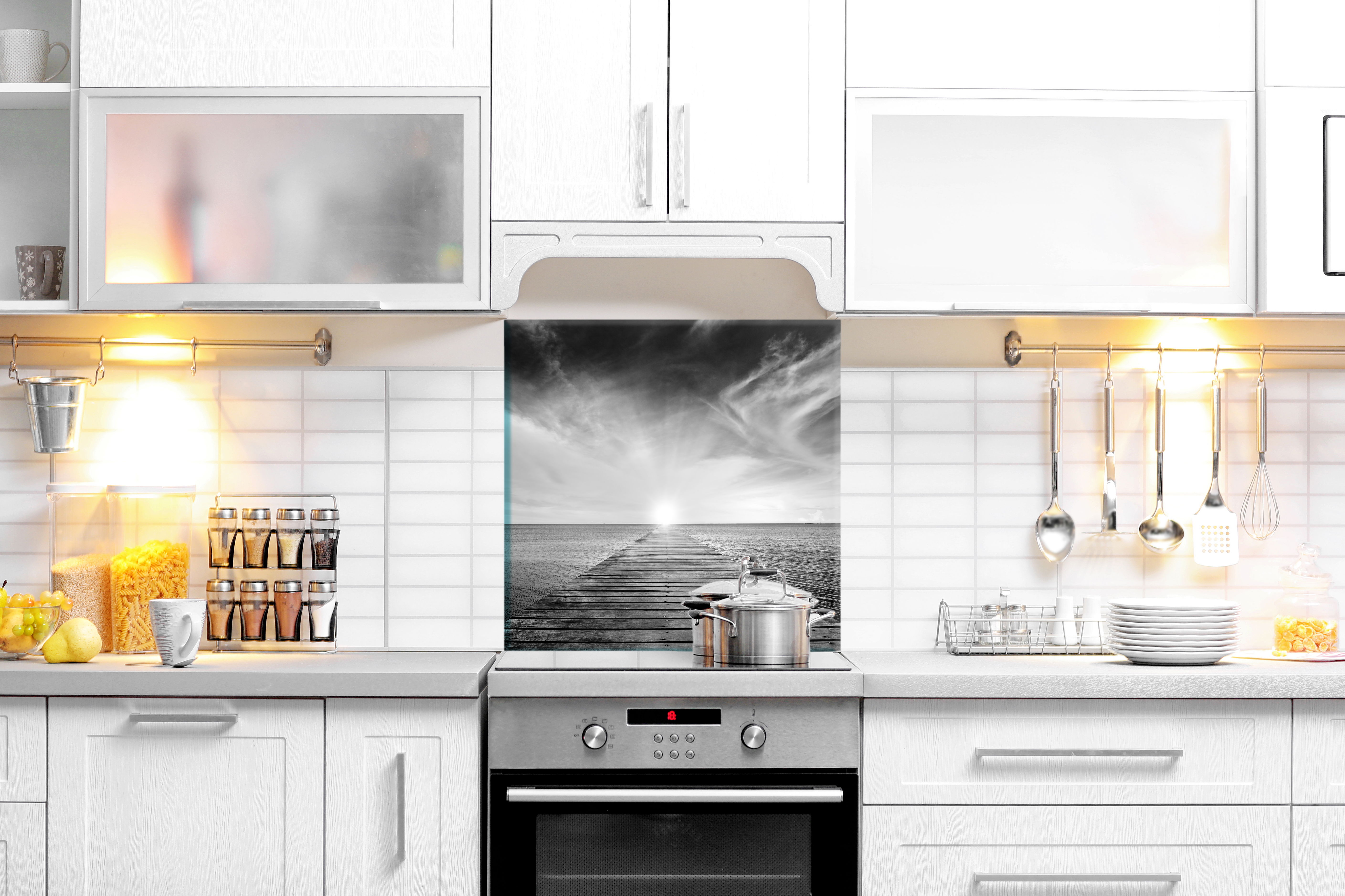 Изображение товара Защитный экран Borntoprint Путь к солнцу 50x50x0.4 см закаленное стекло цвет прозрачный