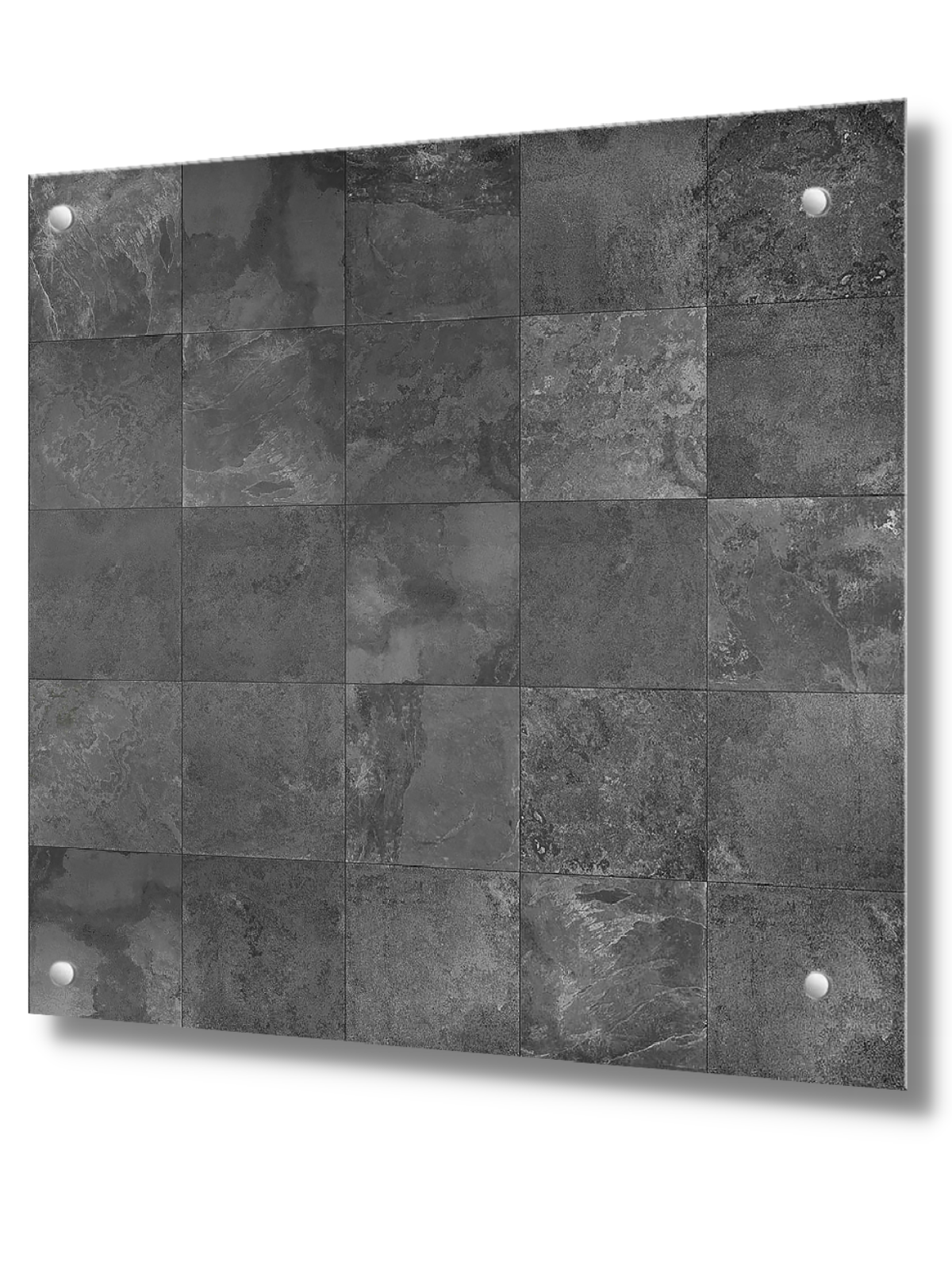 Изображение товара Защитный экран Borntoprint Серая плитка 50x50 см закаленное стекло
