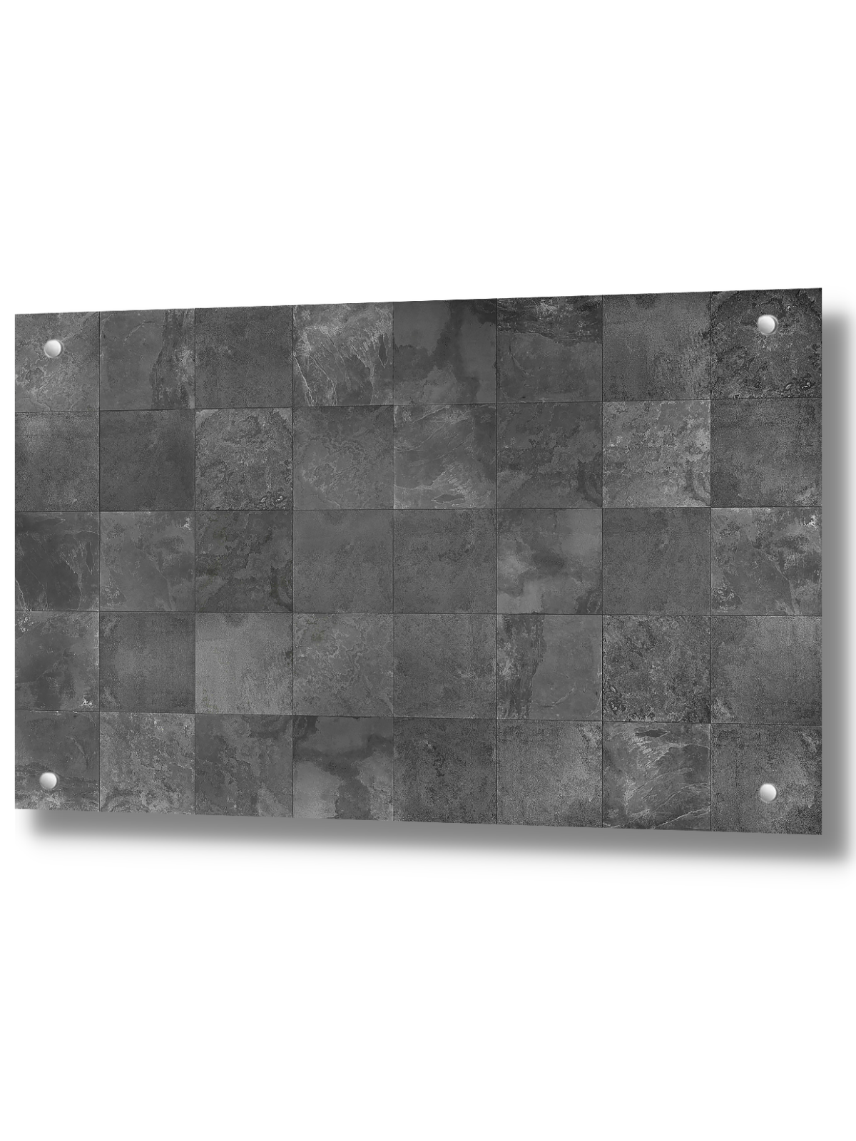 Изображение товара Защитный экран Borntoprint Серая плитка 60x90x0.4 см закаленное стекло цвет прозрачный