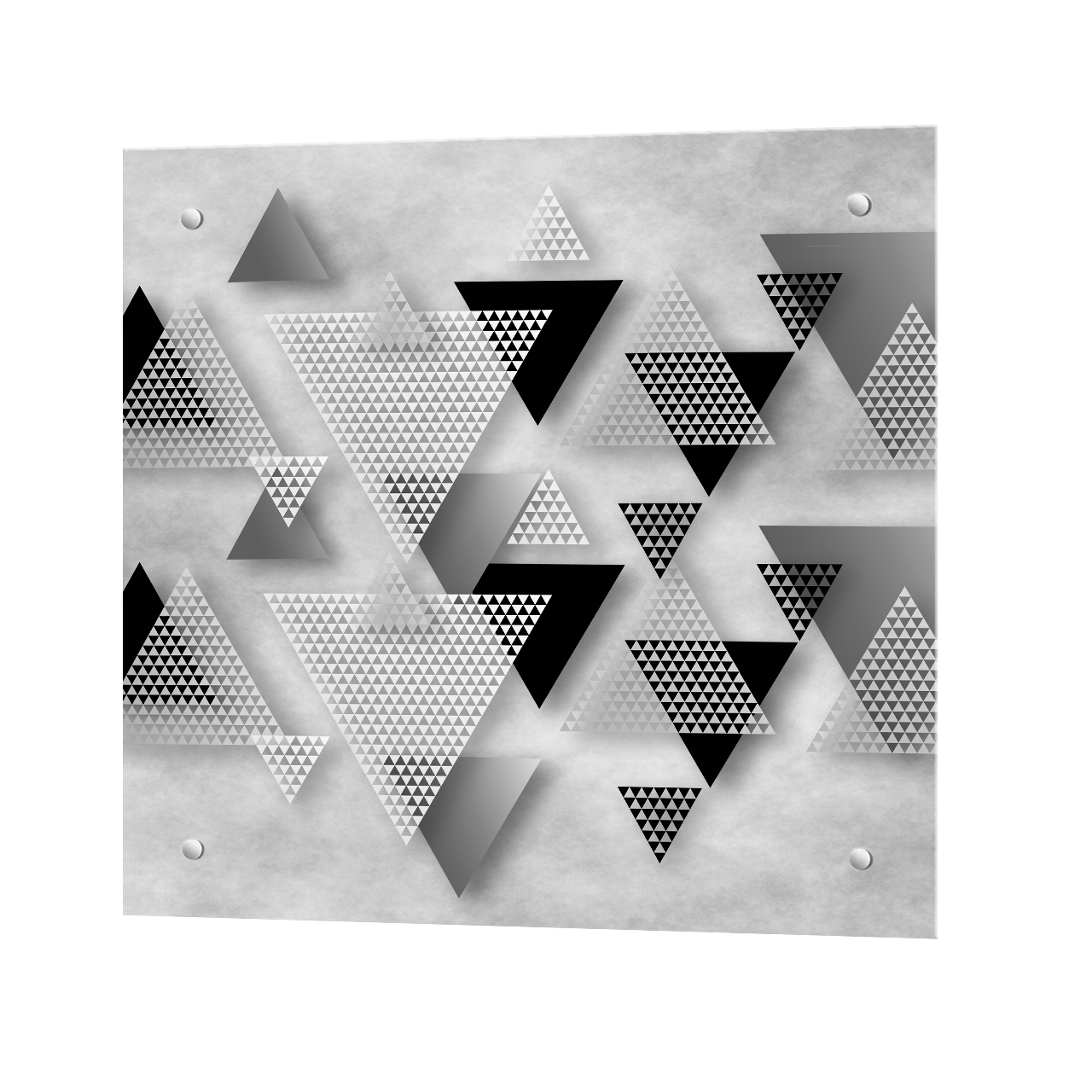 Изображение товара Защитный экран Borntoprint скандинавский стиль 50x50 см закаленное стекло прозрачный