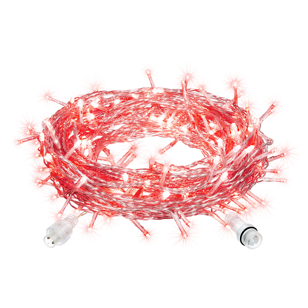 Изображение товара Электрогирлянда Vegas 55027 занавес 1x4 м 192 ламп красный IP44 для улицы и помещения