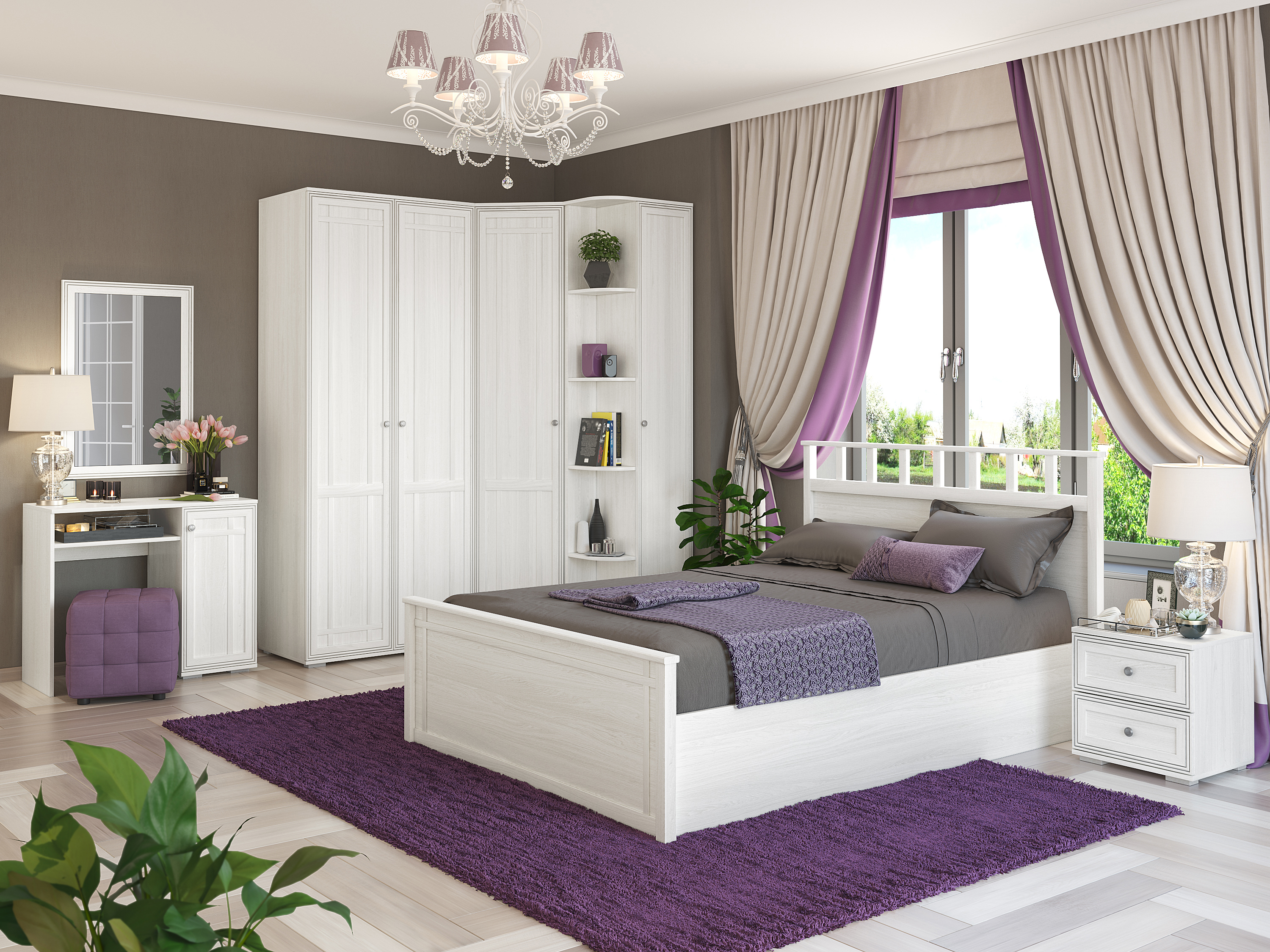 Изображение товара Шкаф DOMANI Ричард РШ-23 90x54.9x221.2 см из ЛДСП ясень анкор светлый