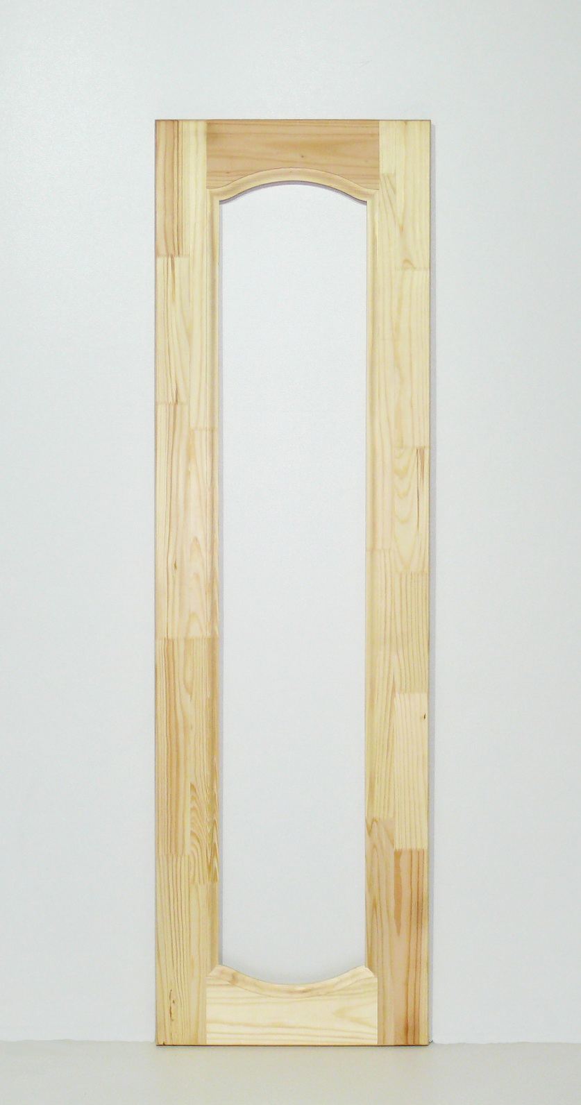 Изображение товара Фасад со стеклом Леспроф Экстра 29.60x99.80x2.20 см сосна/стекло цвет бежевый