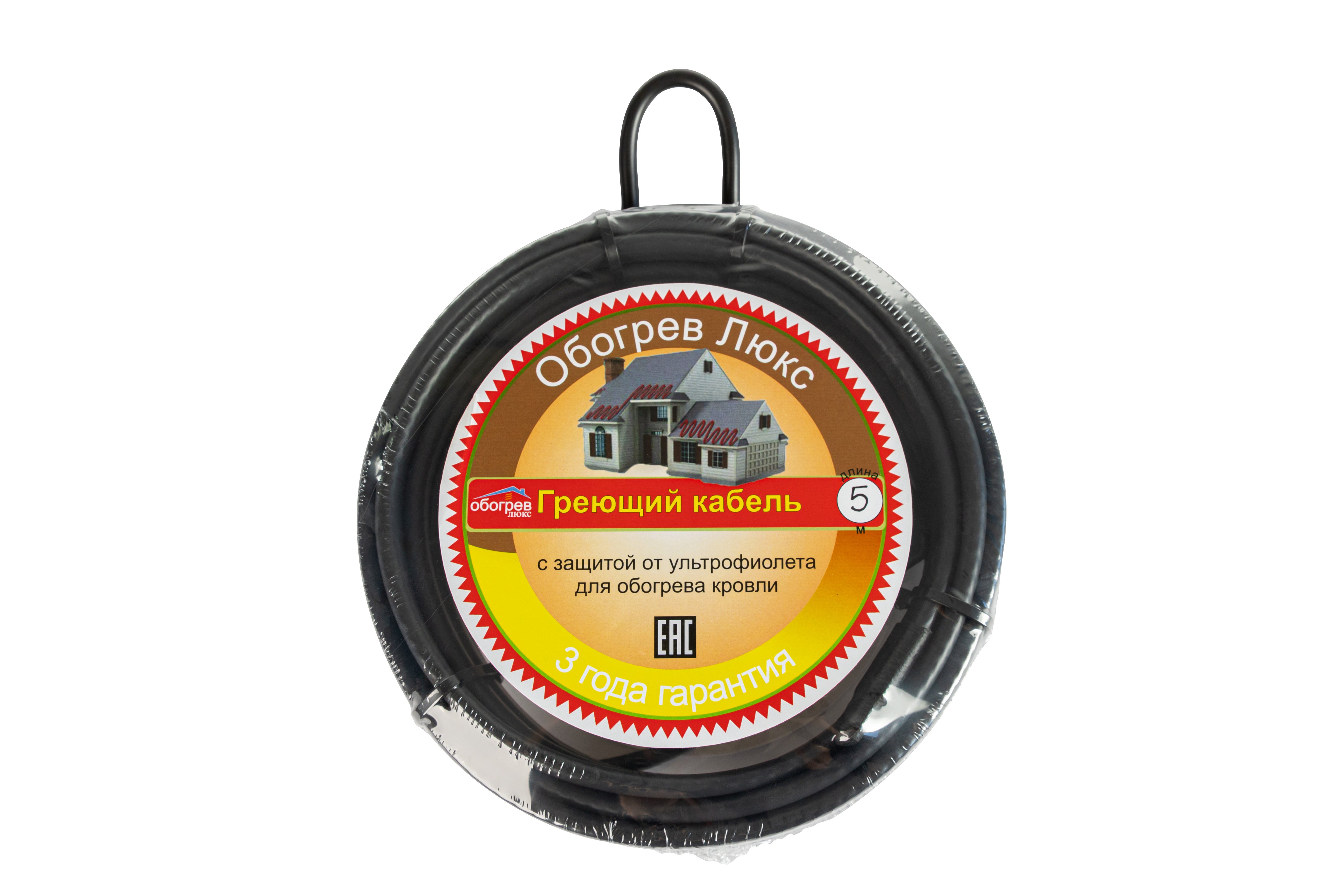 Изображение товара Греющий кабель для труб Обогрев люкс саморегулирующийся 30 м 900 Вт