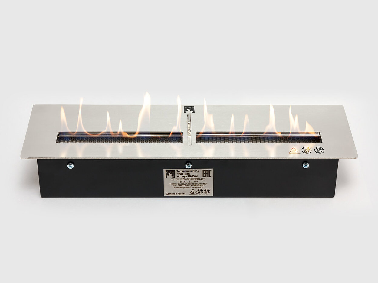 Изображение товара Топливный блок LUX FIRE 400 М для биокаминов