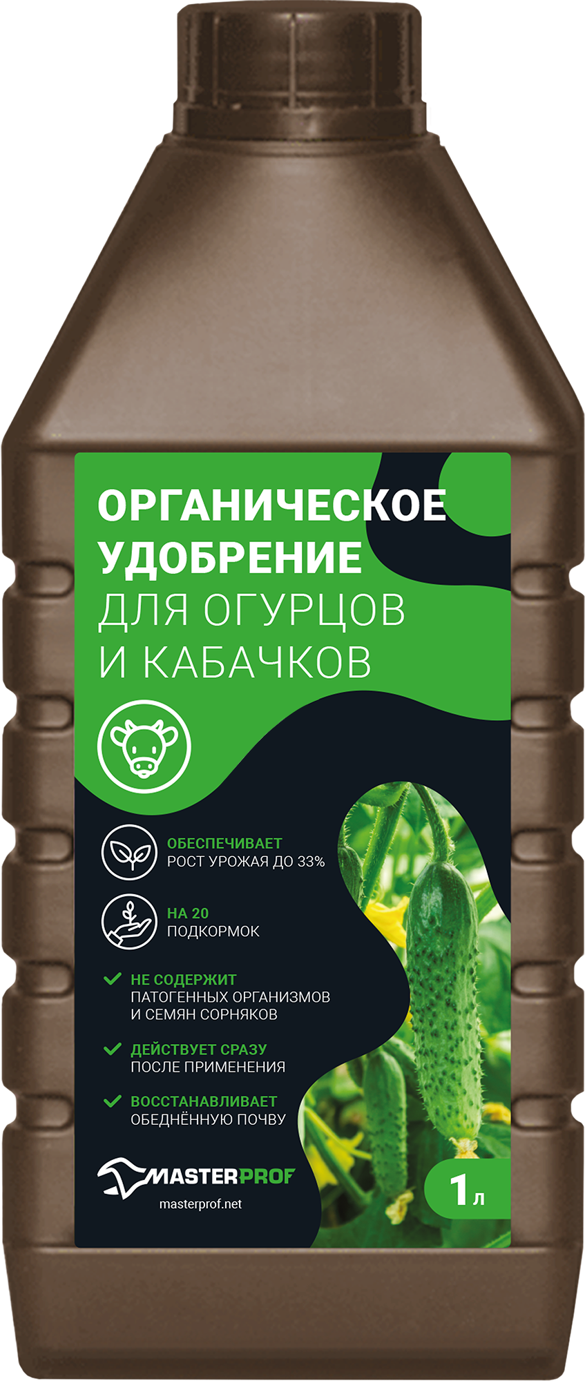 Изображение товара Жидкое органическое удобрение Masterprof для огурцов и кабачков