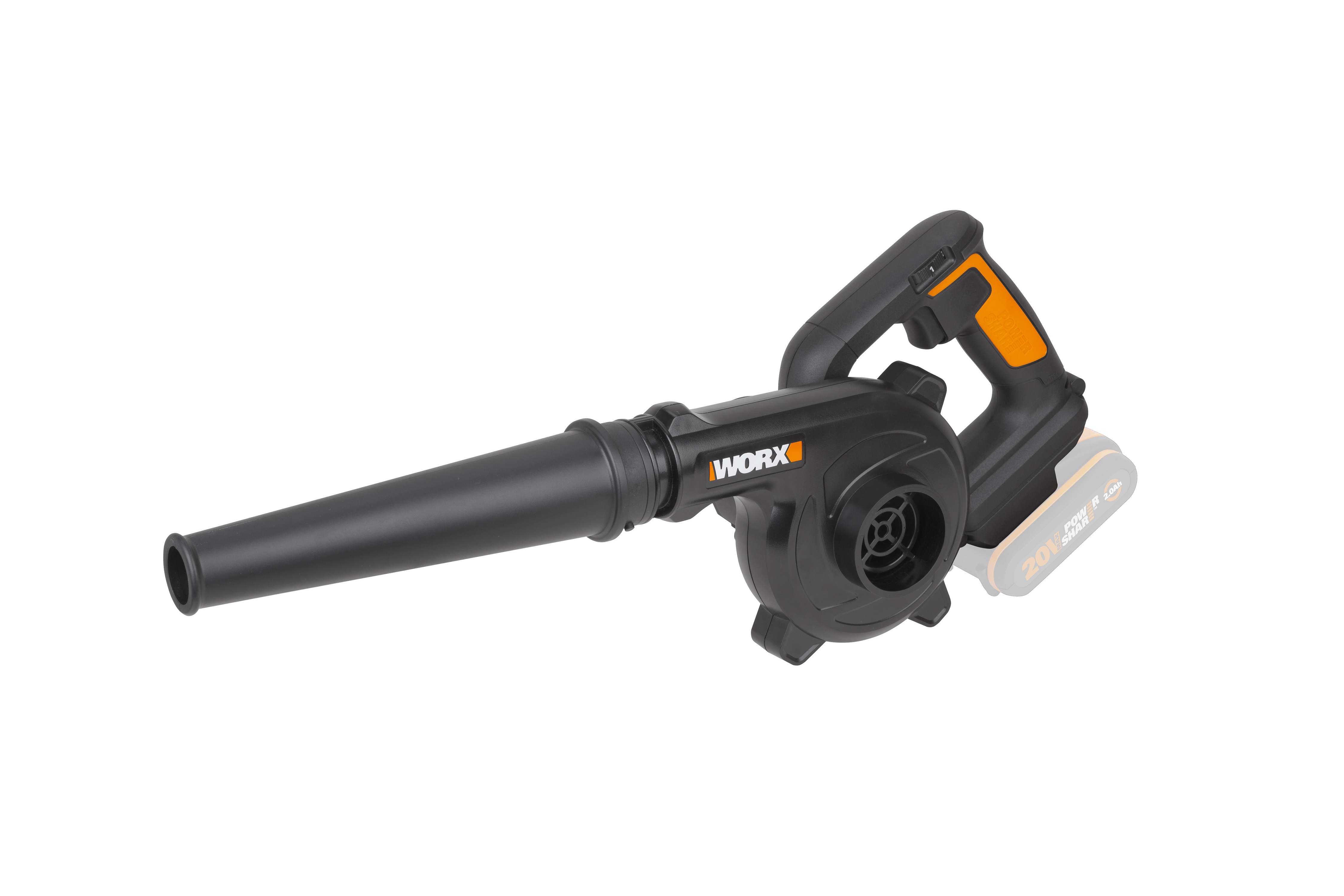 Изображение товара Компактная аккумуляторная воздуходувка WORX WX094.9 с мощным воздухом