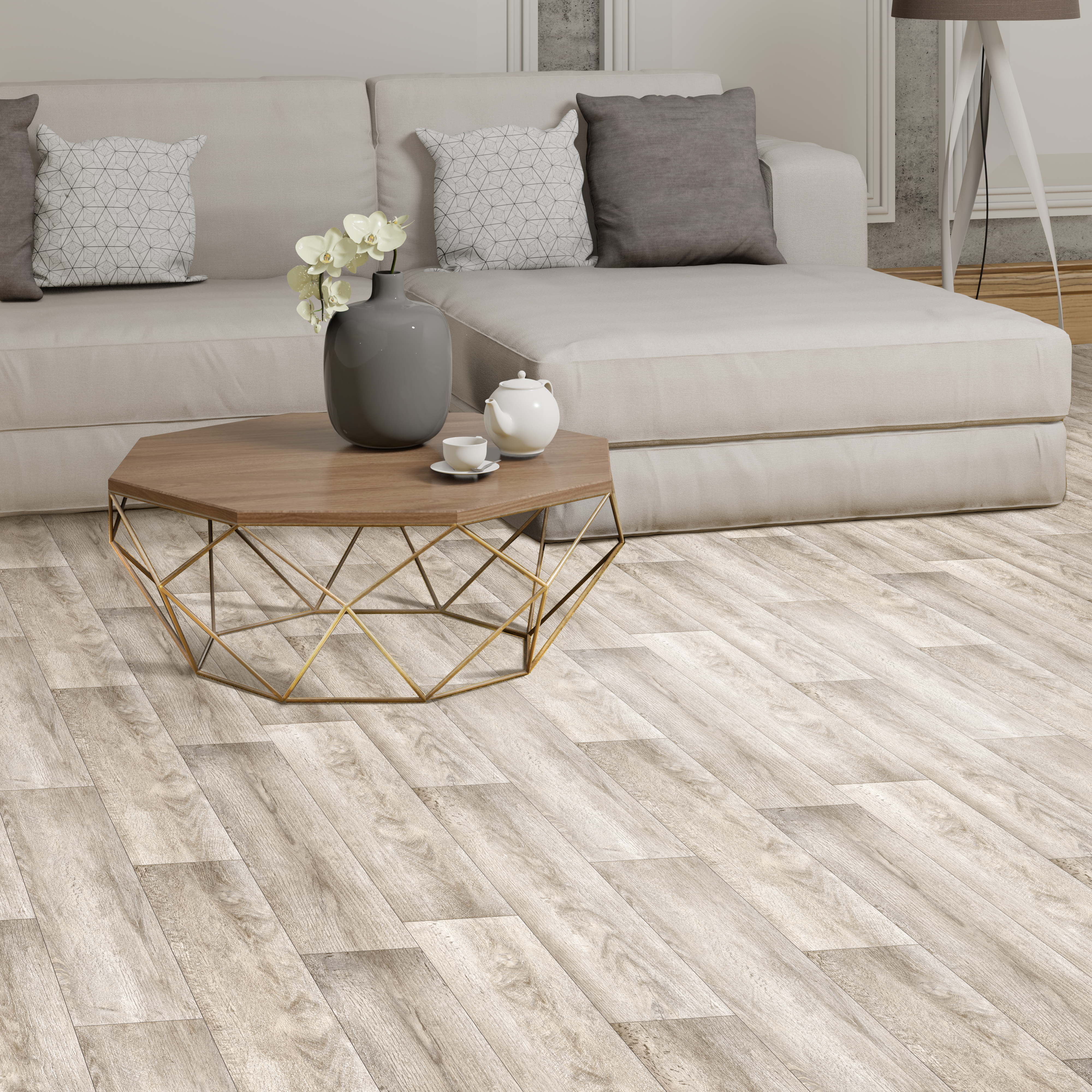 Изображение товара Линолеум Дуб Дорен 22 класс 3.5 м влагостойкий для жилых помещений